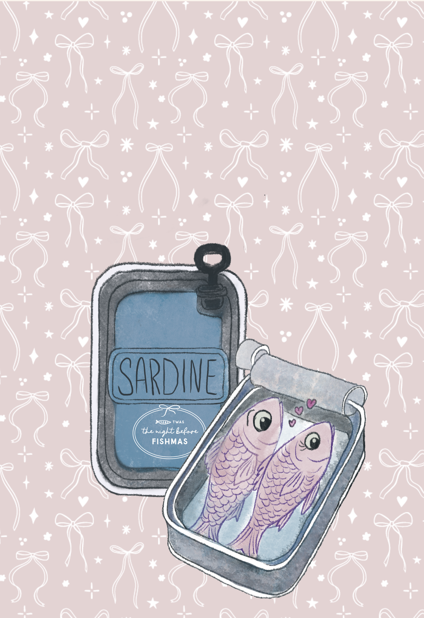 Tea Towel - Sweet Darling Sardines