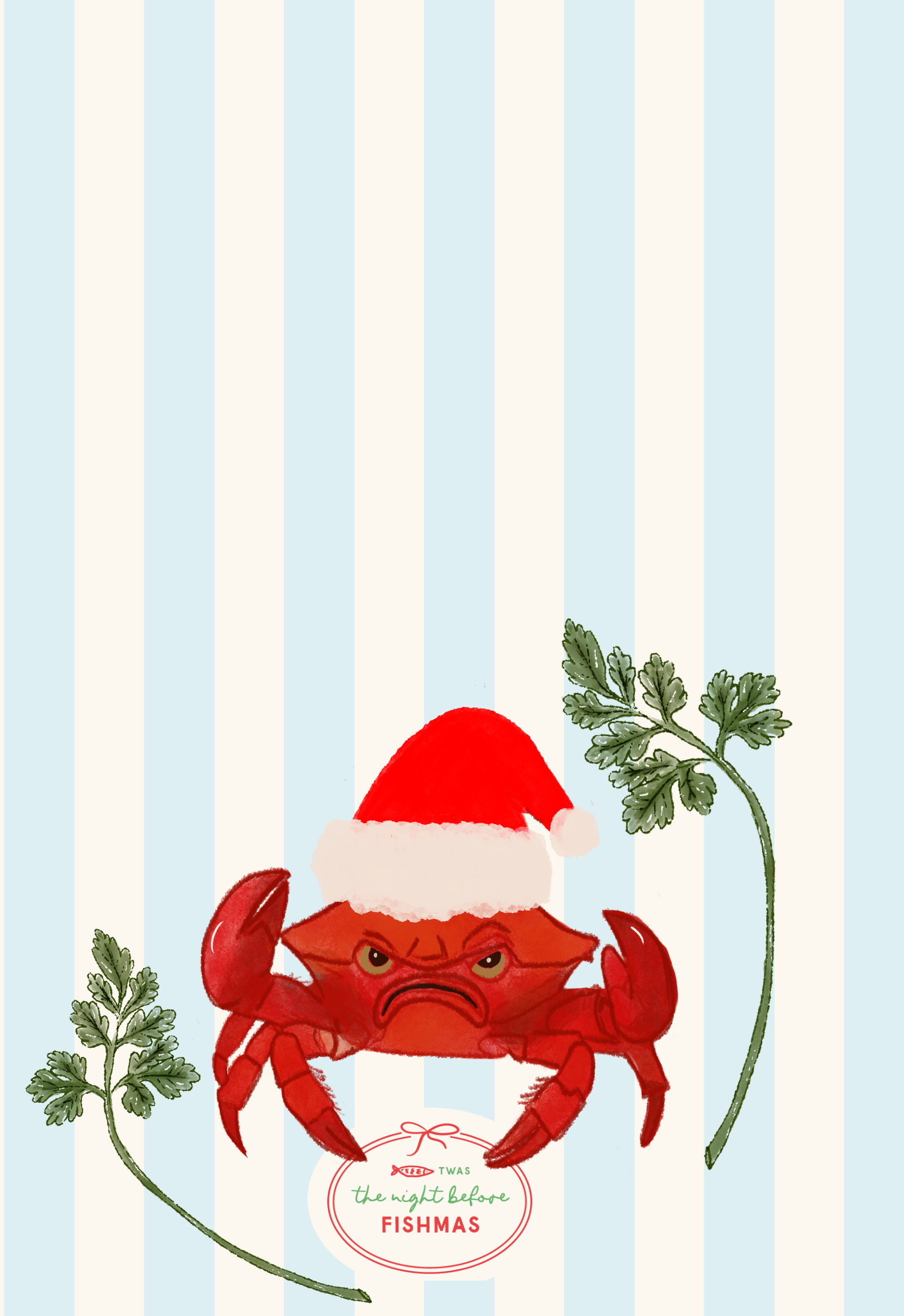 Tea Towel - Santa Claws