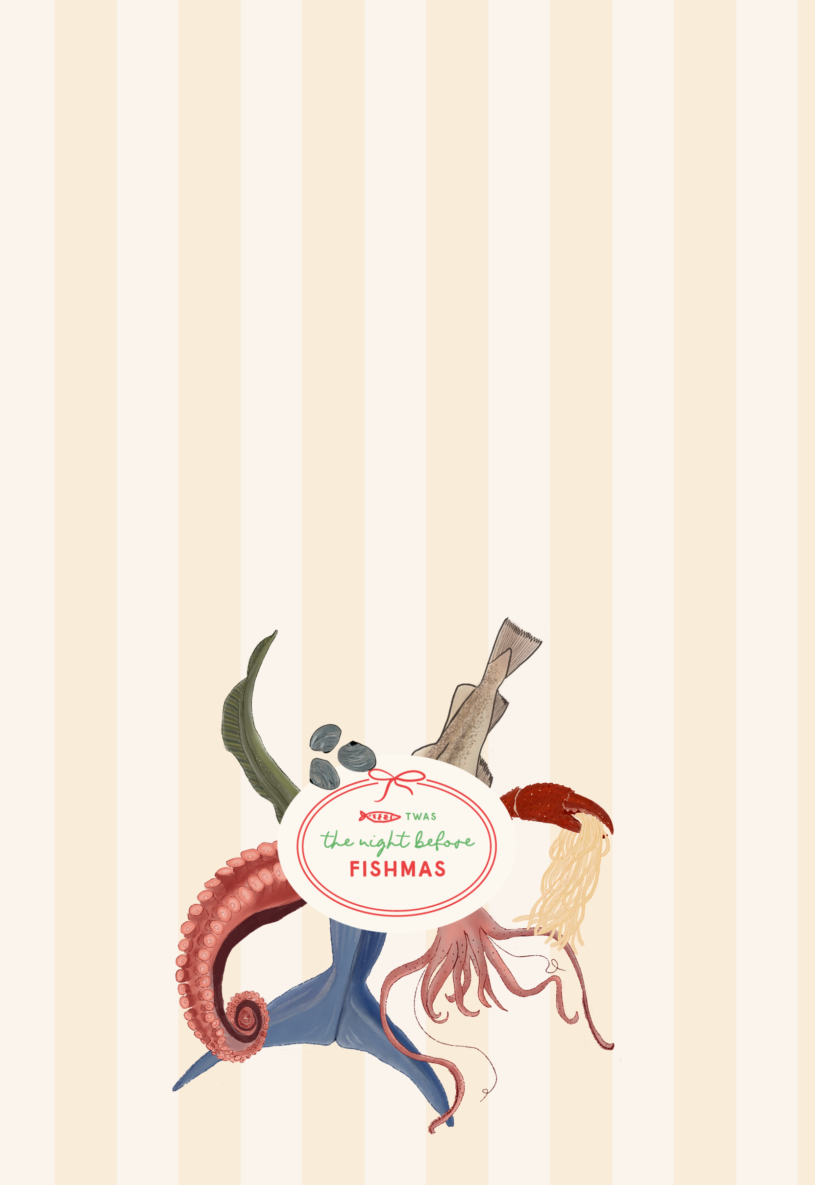 Tea Towel - Feast of the Seven Deadly Fins
