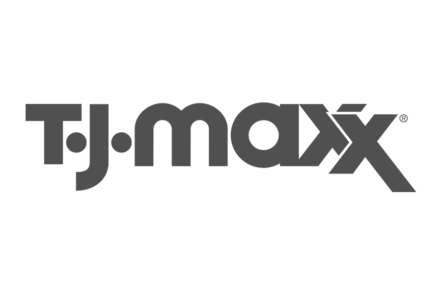 TJMaxx logo in black and gray text on a transparent background.