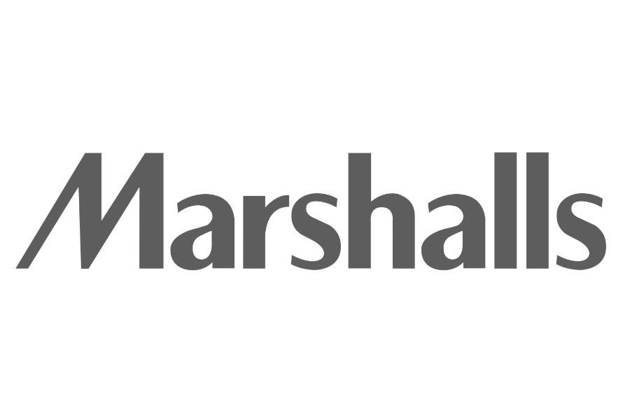 The Marshalls logo with the word 'Marshalls' in black lowercase letters
