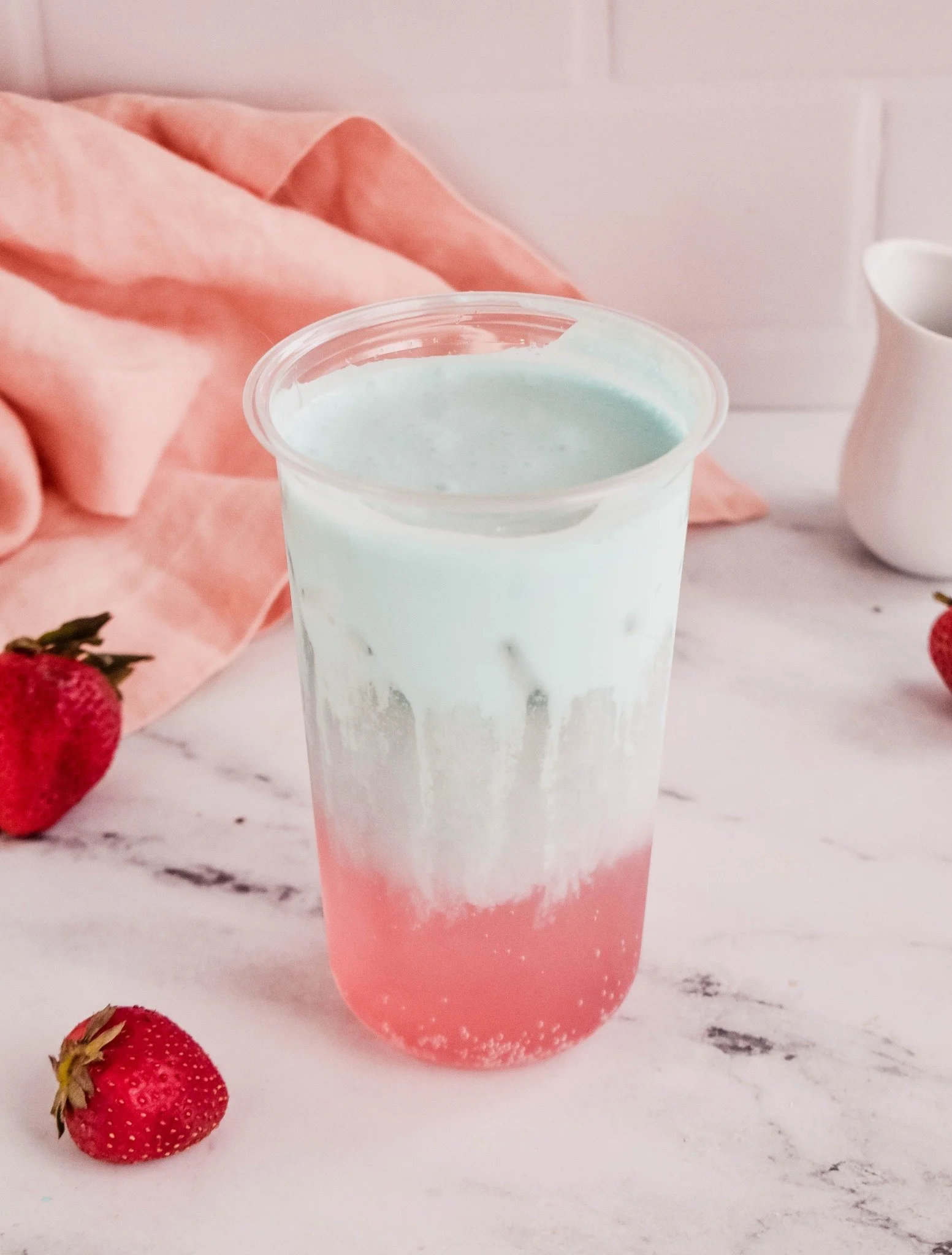 💗 Meet Lover Era 💗

Some drinks just feel like a little taste of something sweet, dreamy, and fun&mdash;and Lover Era is exactly that! 🥤✨

This pretty pink and blue sip starts with Cotton Candy Alani, gets a fruity twist from strawberry syrup, and