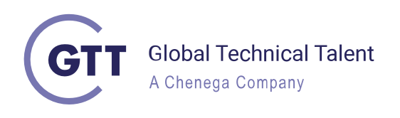 Logo for GTT, Global Technical Talent, a Chenega Company.