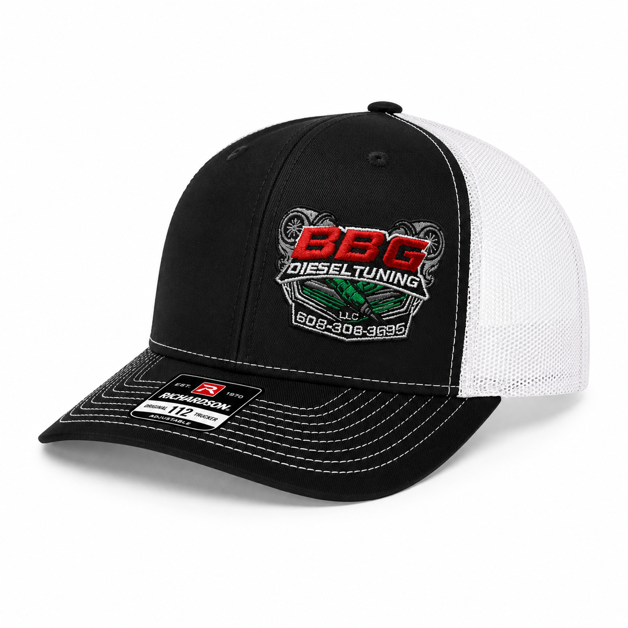 Richardson 112 Snapback - Black/White
