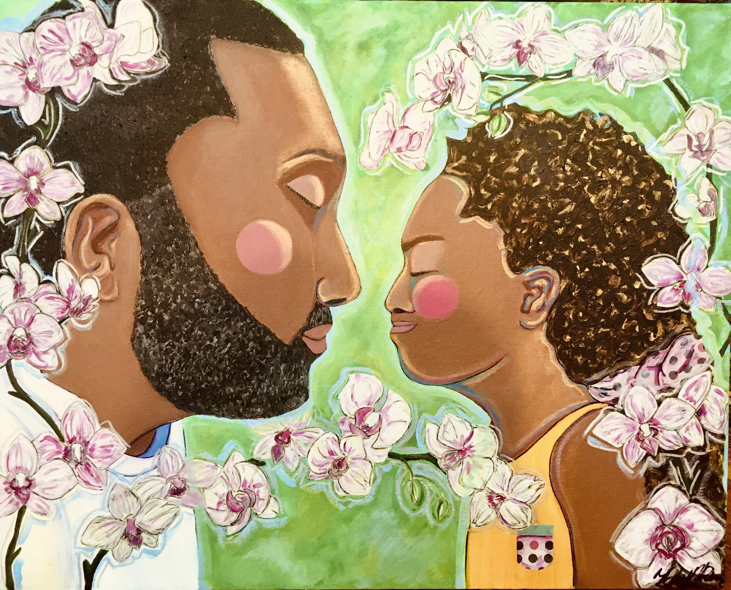 “Seen and Heard”, acrylic, 36x24in