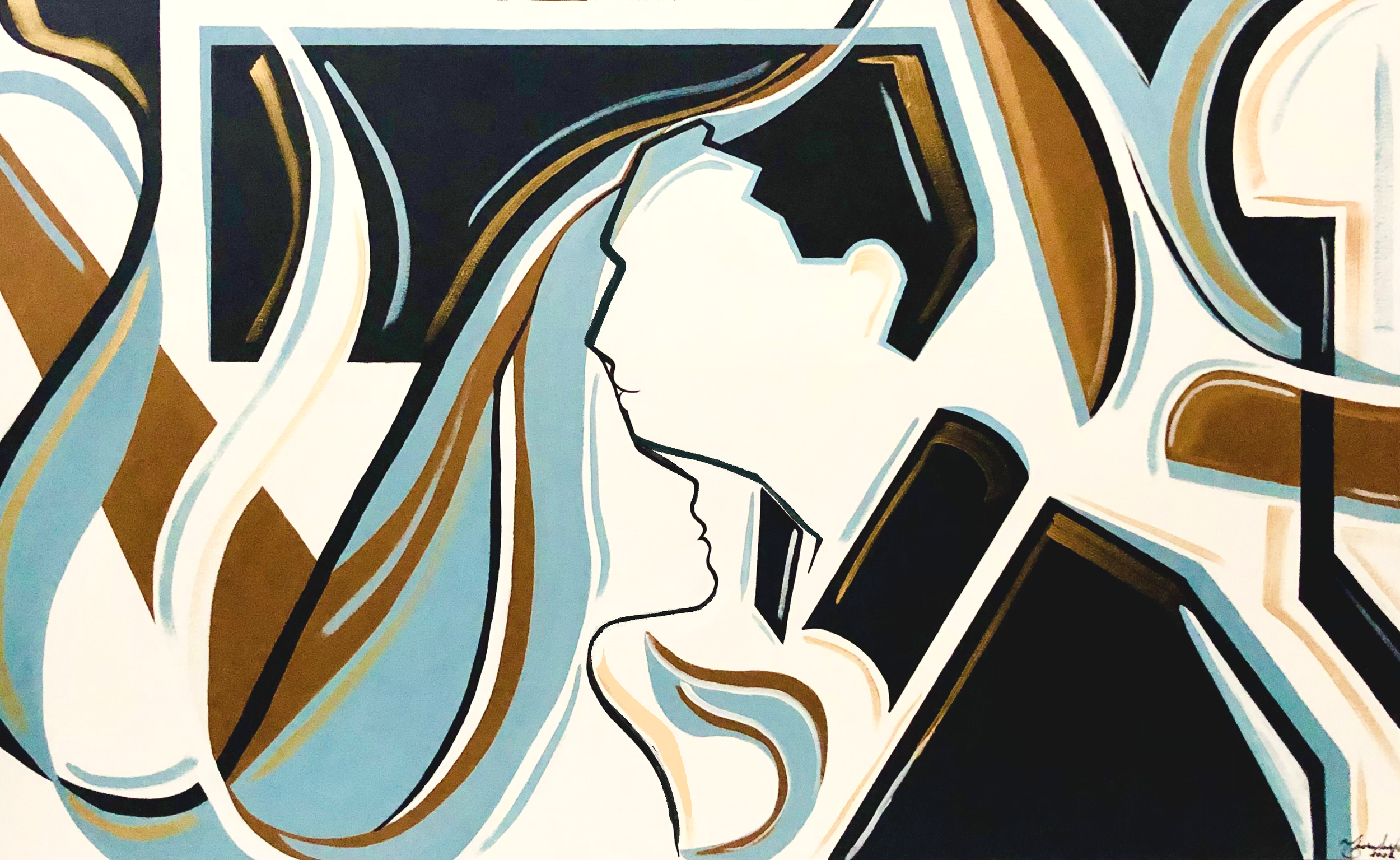 “Through the Years”, acrylic, 48x36in