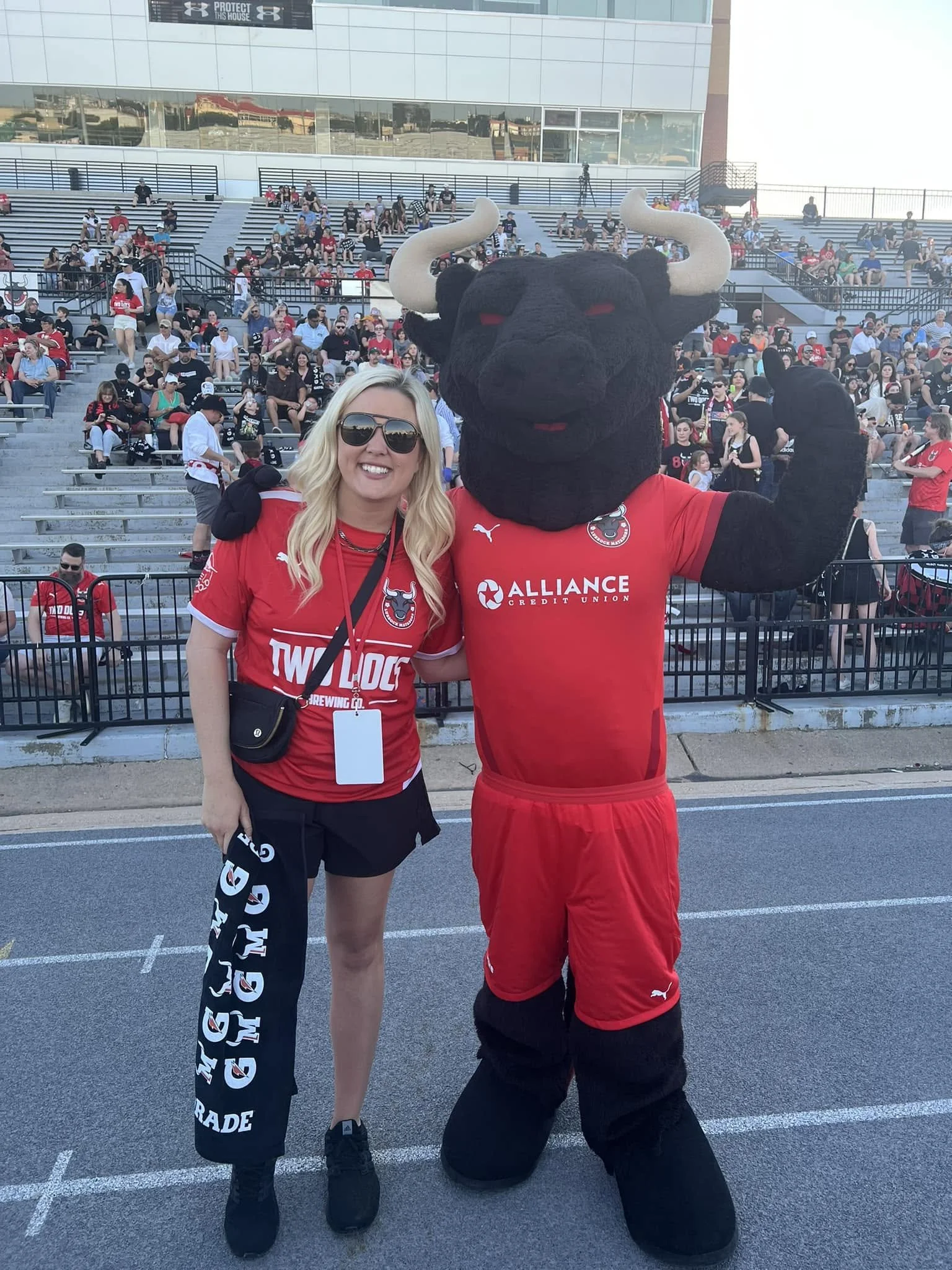 Kelsee Pitman at Matadors soccer game in Lubbock