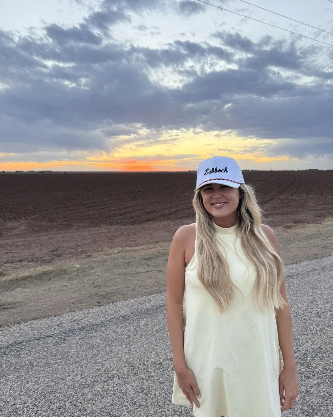 Kelsee Pitman filming a local business feature in Lubbock, TX