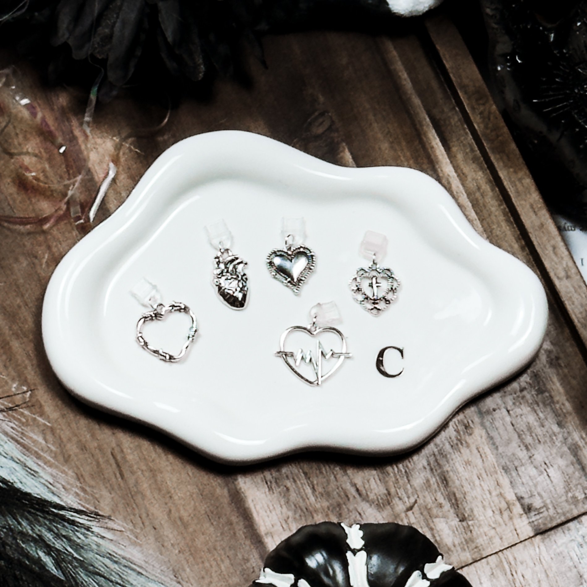 Heart Shaped Kindle Dust Plugs