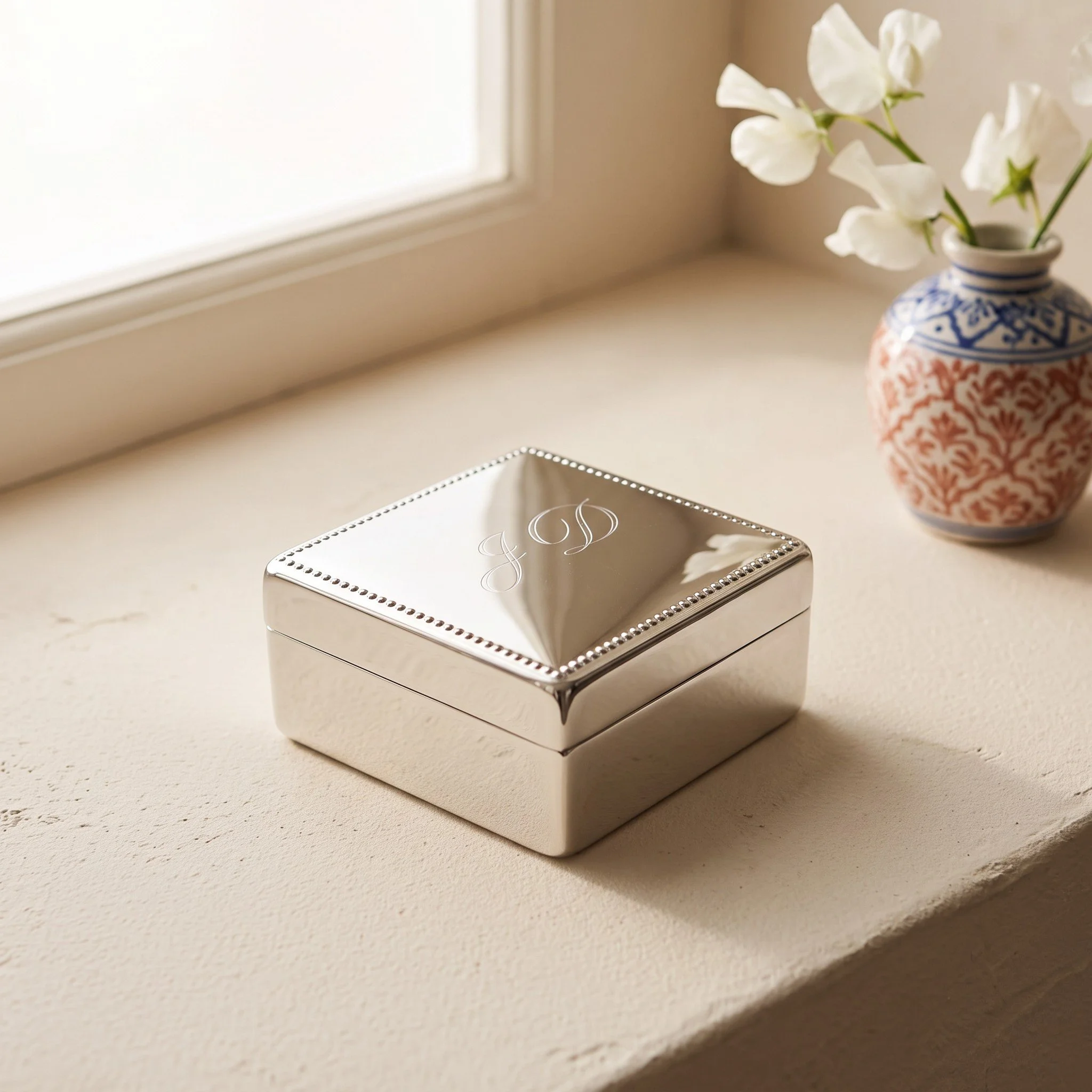 Engraved Square Keepsake Box