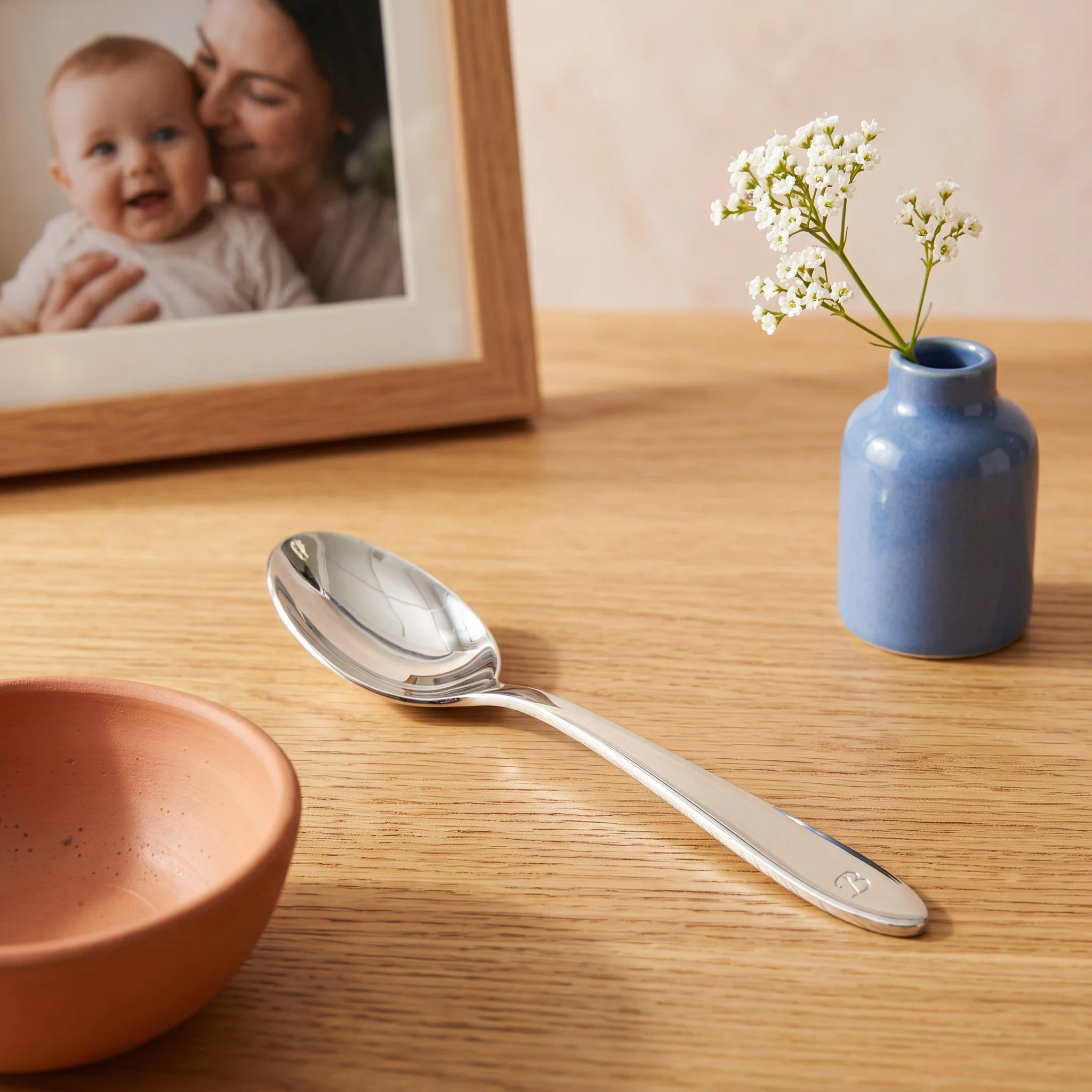 Personalized Silver-Plated Baby Spoon