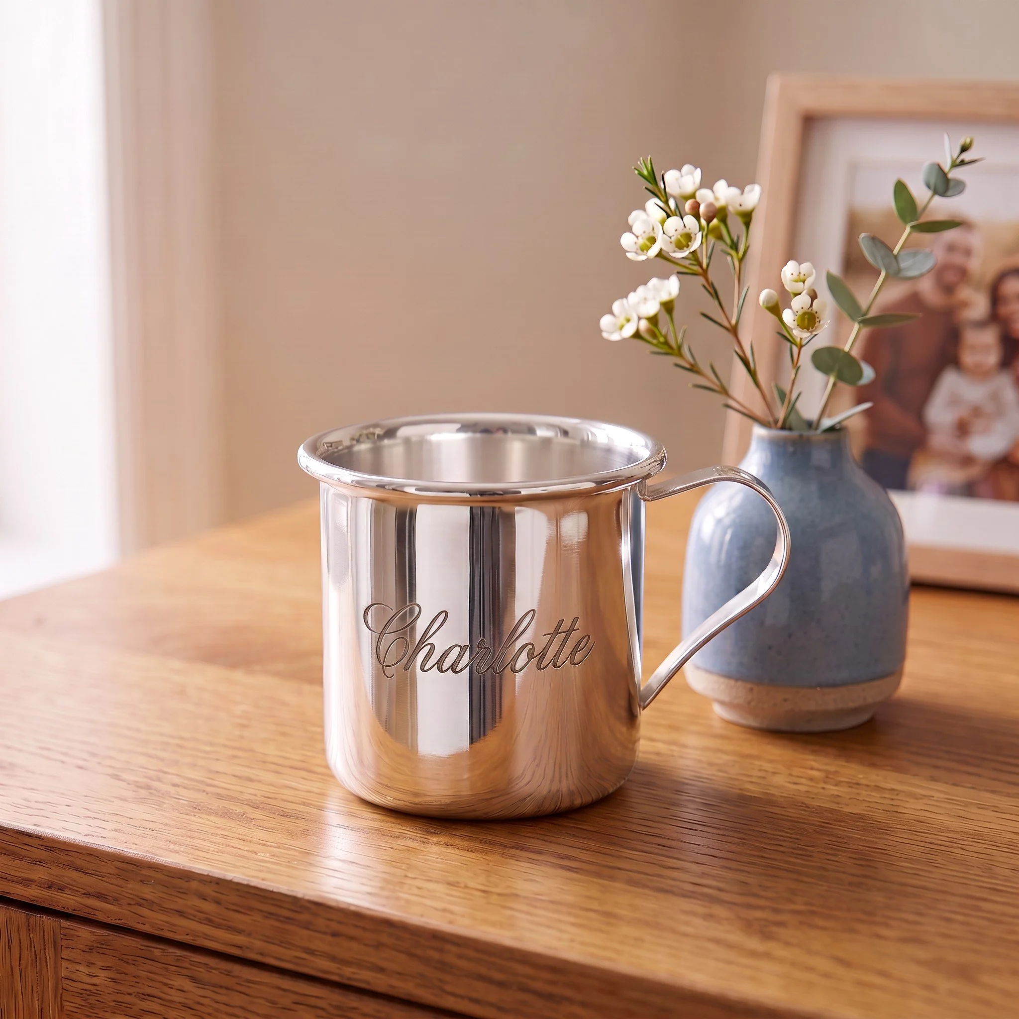 Personalized Silver-Plated Baby Cup
