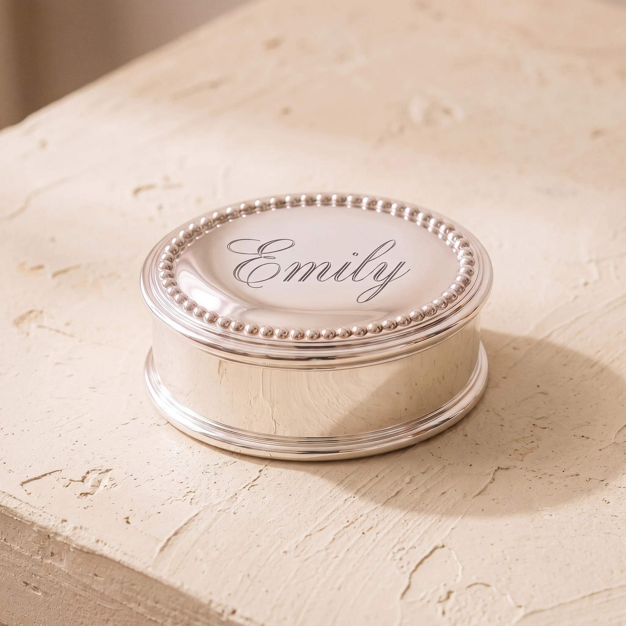 Engraved Oval Keepsake Box