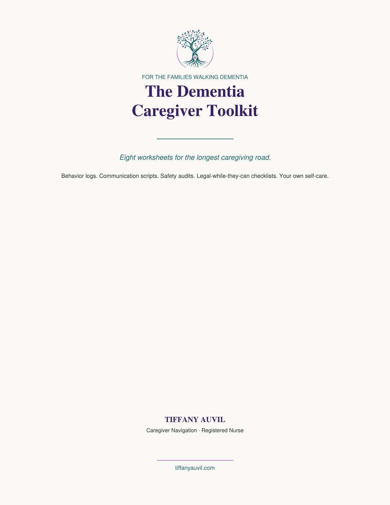 The Dementia Caregiver Toolkit