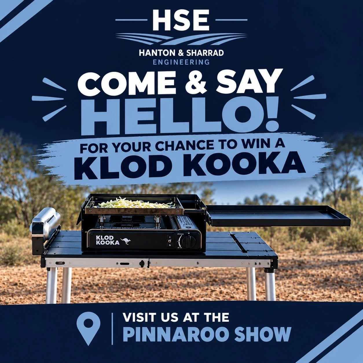 Come and say hello to Hanton &amp; Sharrad Engineering and the Gallard Group at the Pinnaroo Show! 🎡

While you&rsquo;re there, make sure you enter for your chance to WIN a KLOD KOOKA! 🔥

We&rsquo;d love to see you, stop by, have a chat and get you