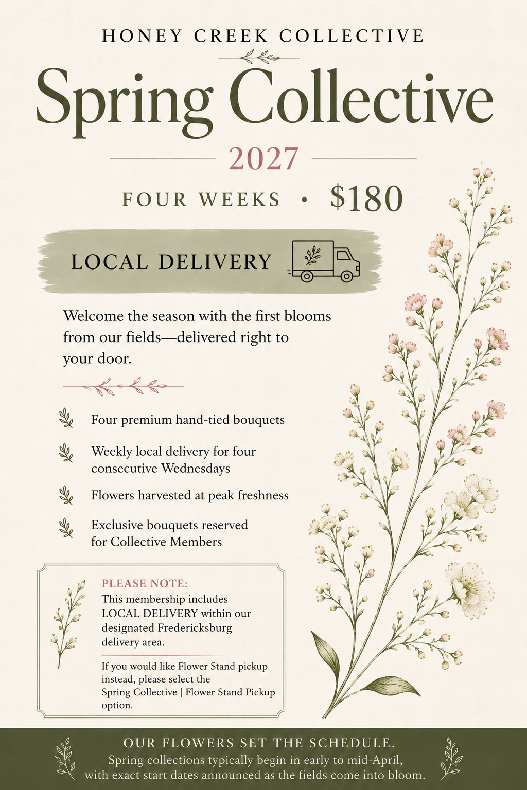 Spring 2027 Collective - Fredericksburg, Tx Delivery