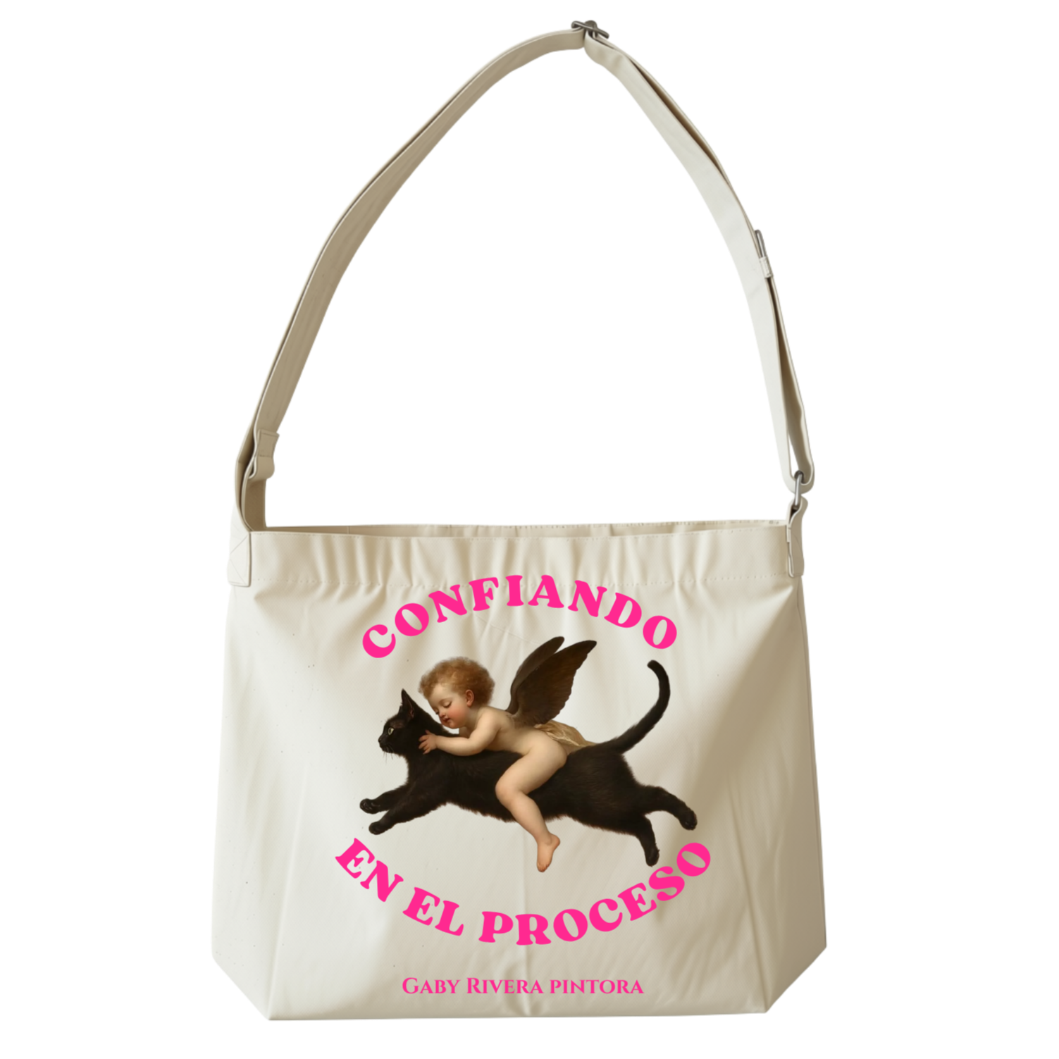 Tote bag crossbody "Confiando en el proceso"