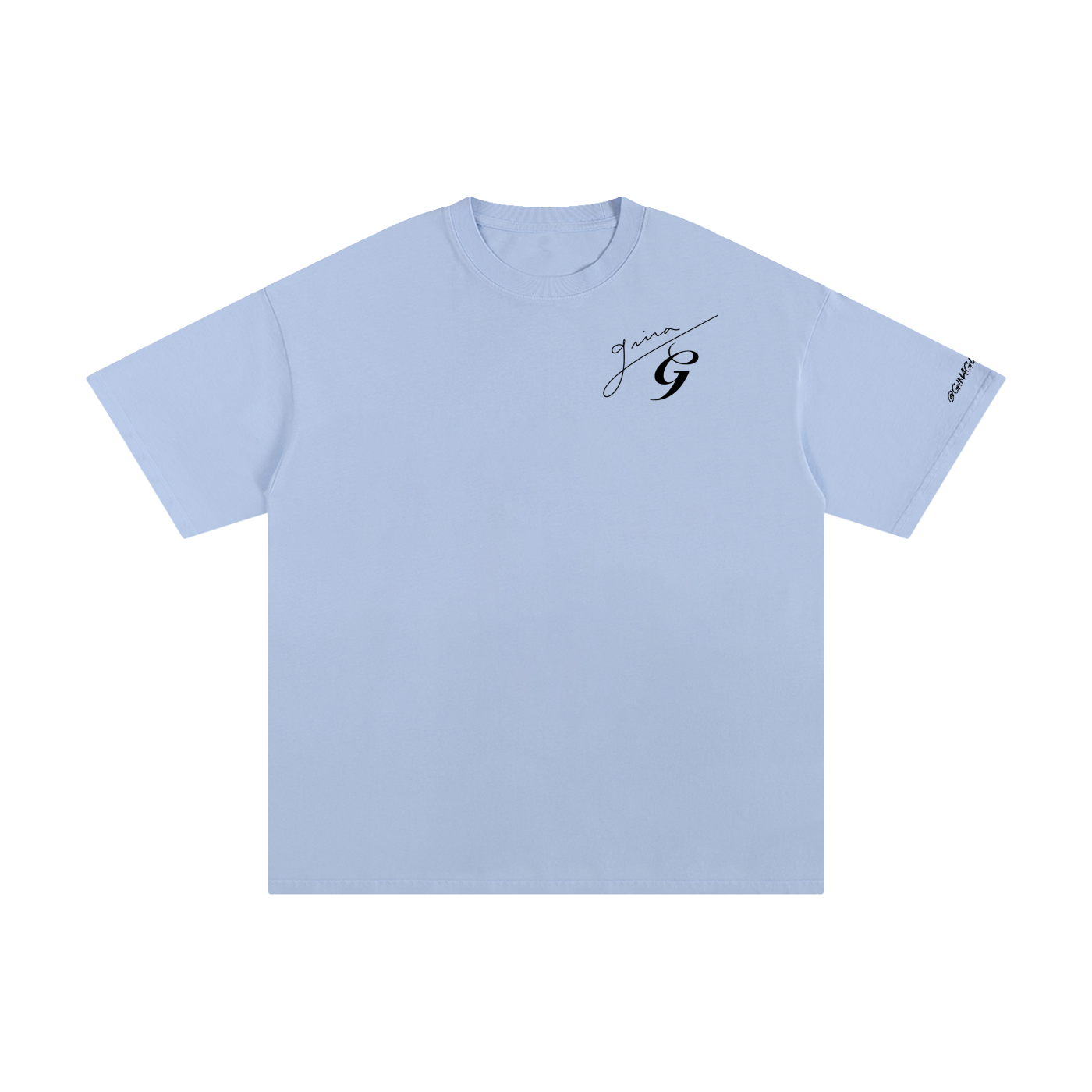 Signature "G" - Light Wash Unisex Pure Cotton T-Shirt
