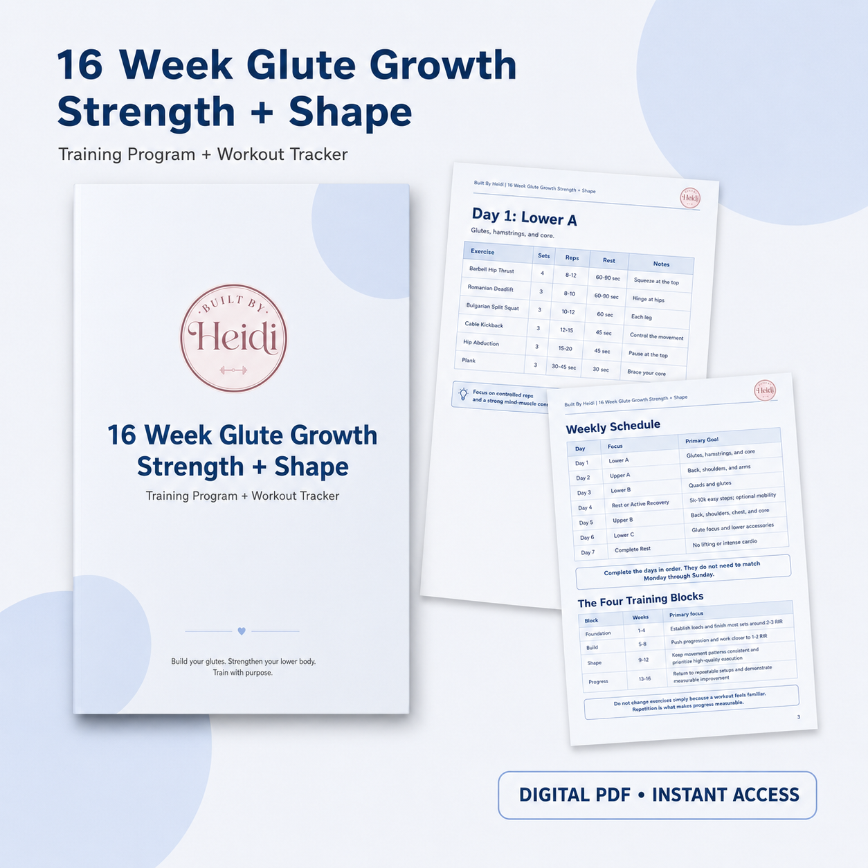 16 Week Glute Growth Strength + Shape