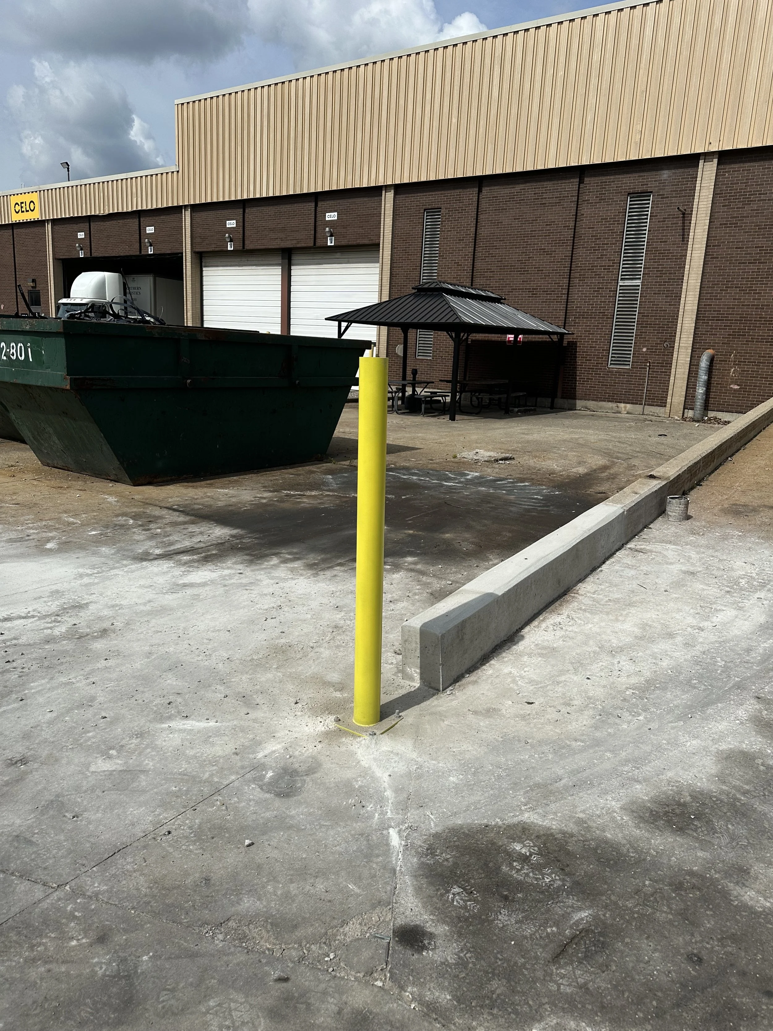 bollard and dumpster repair