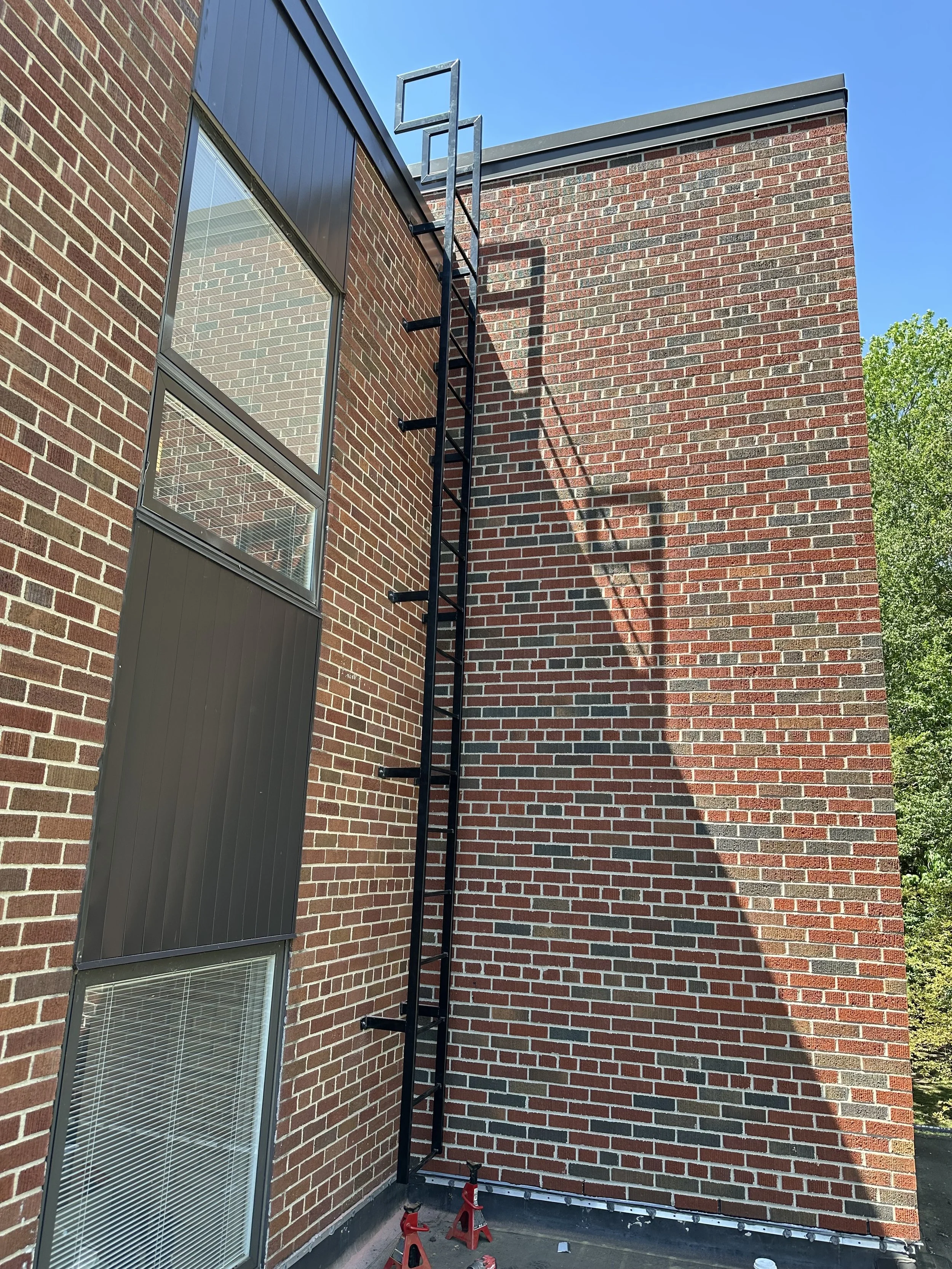 roof access ladder custom build installed property maintenance 