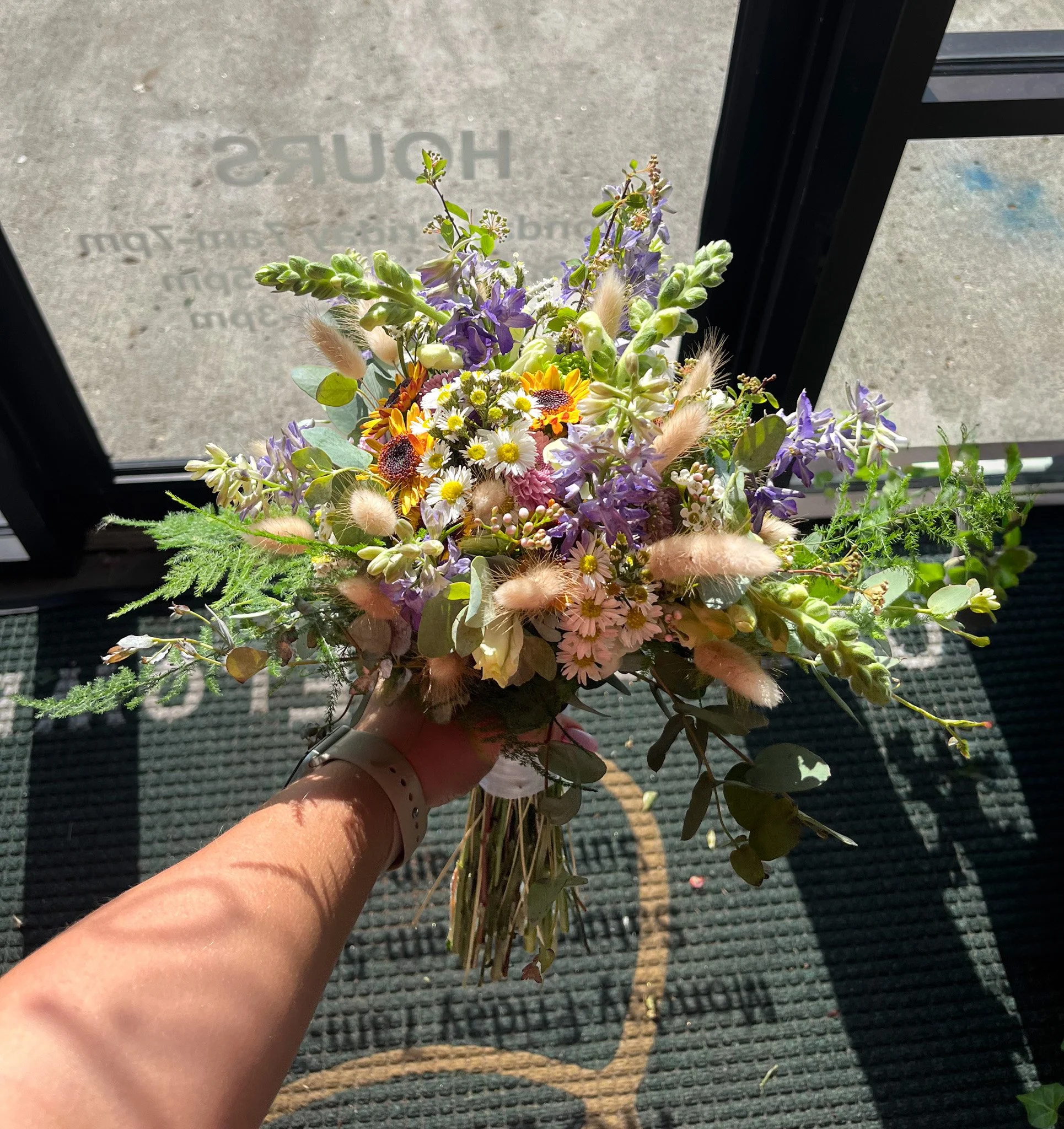 Wildflower bridal bouquet