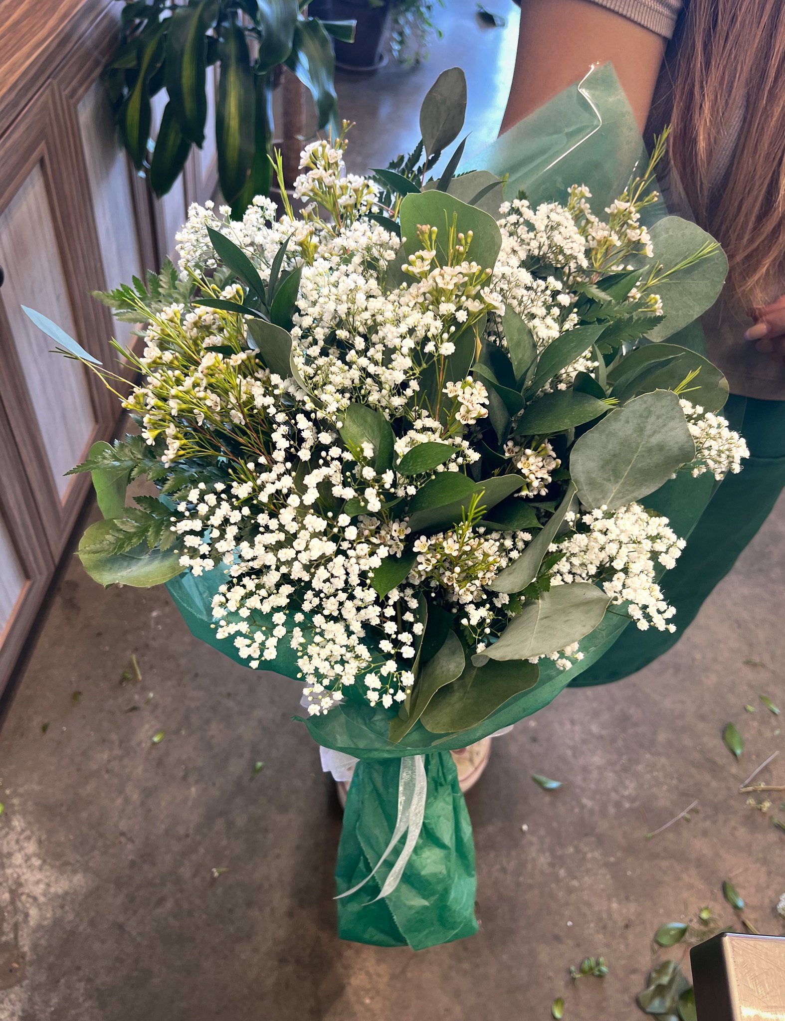 Large sized greenery bouquet