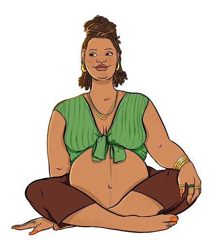 pregnant-woman-sitting-cross-legged