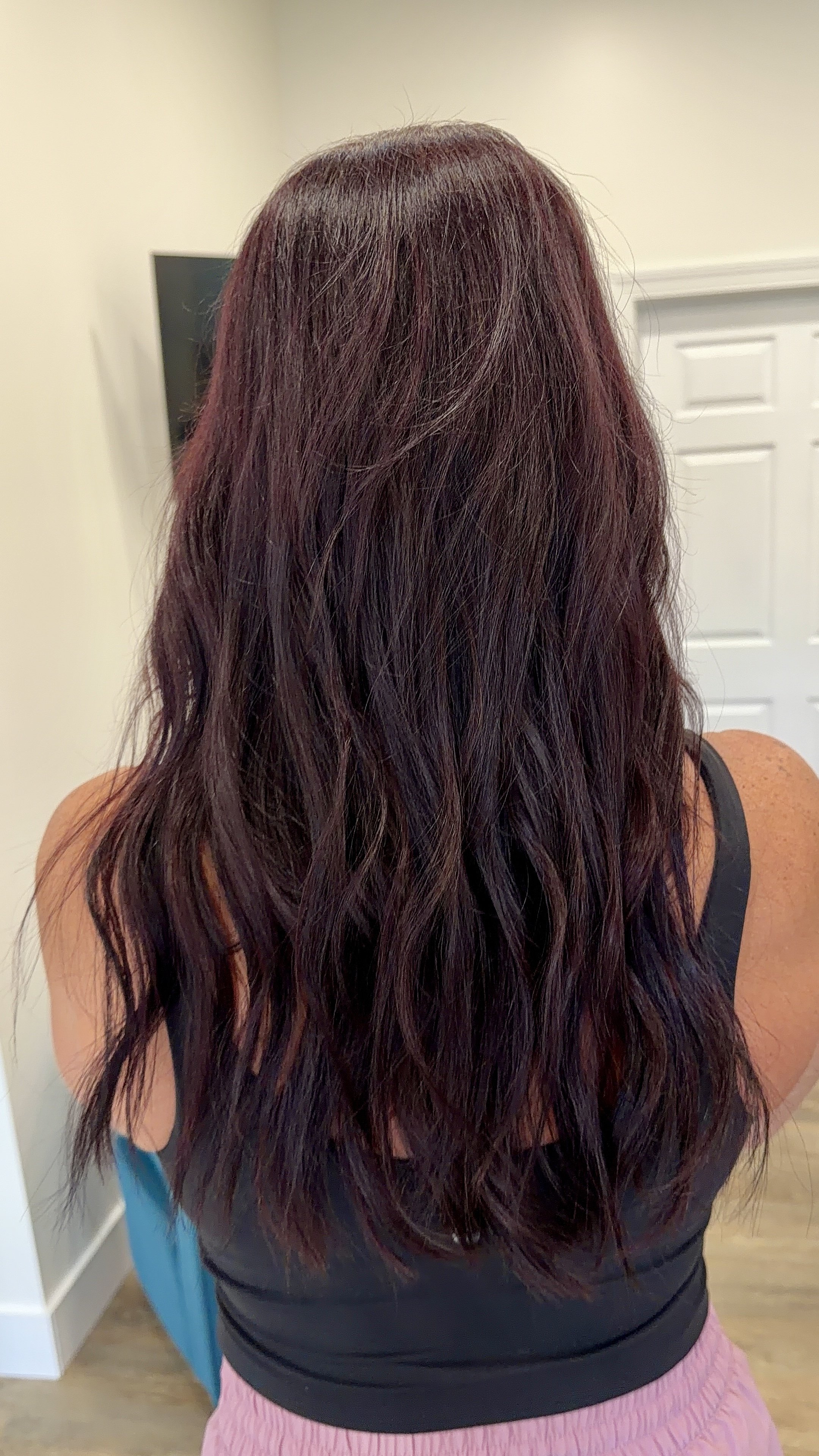 Custom colored left extensions 18 inches of length added
