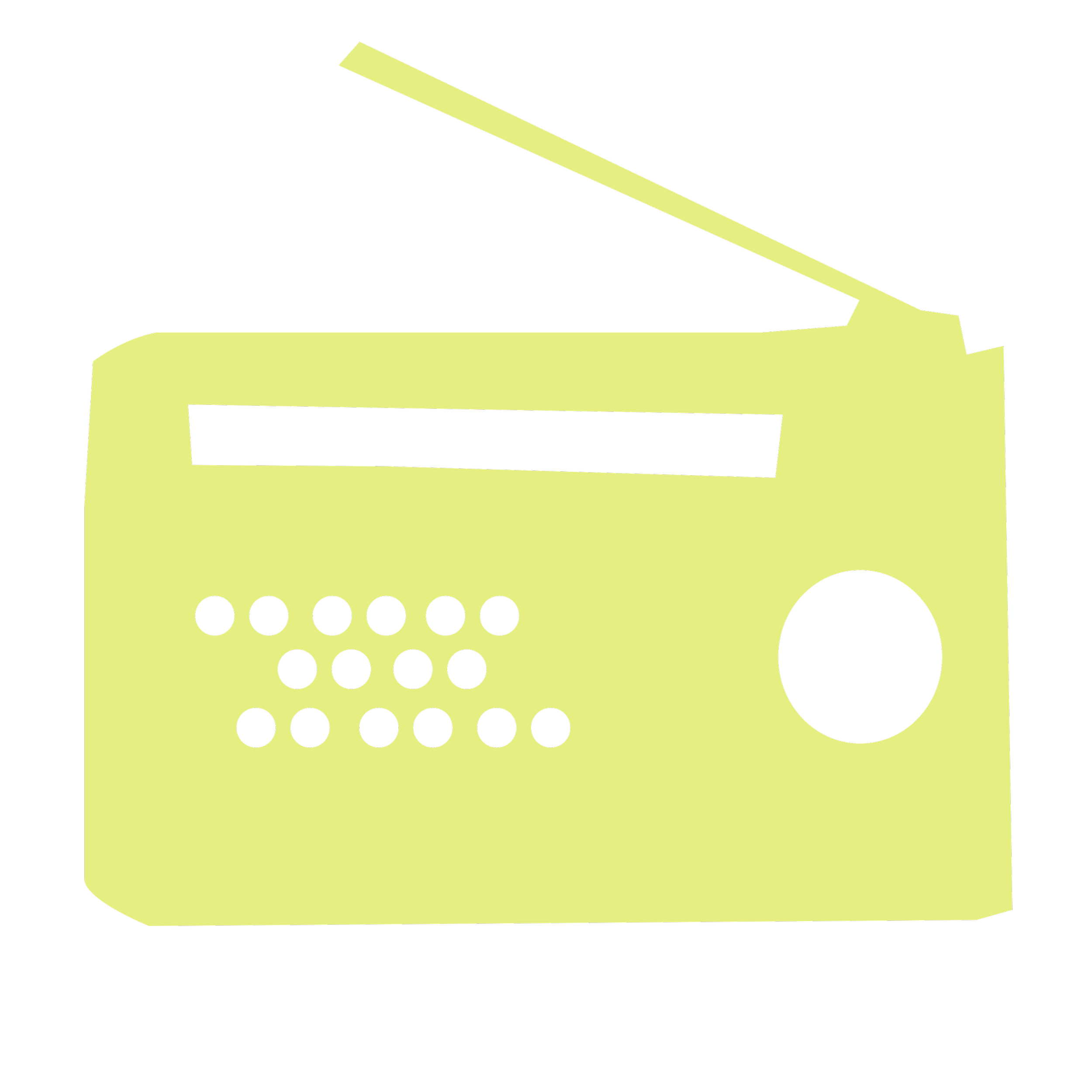 Outline of a radio