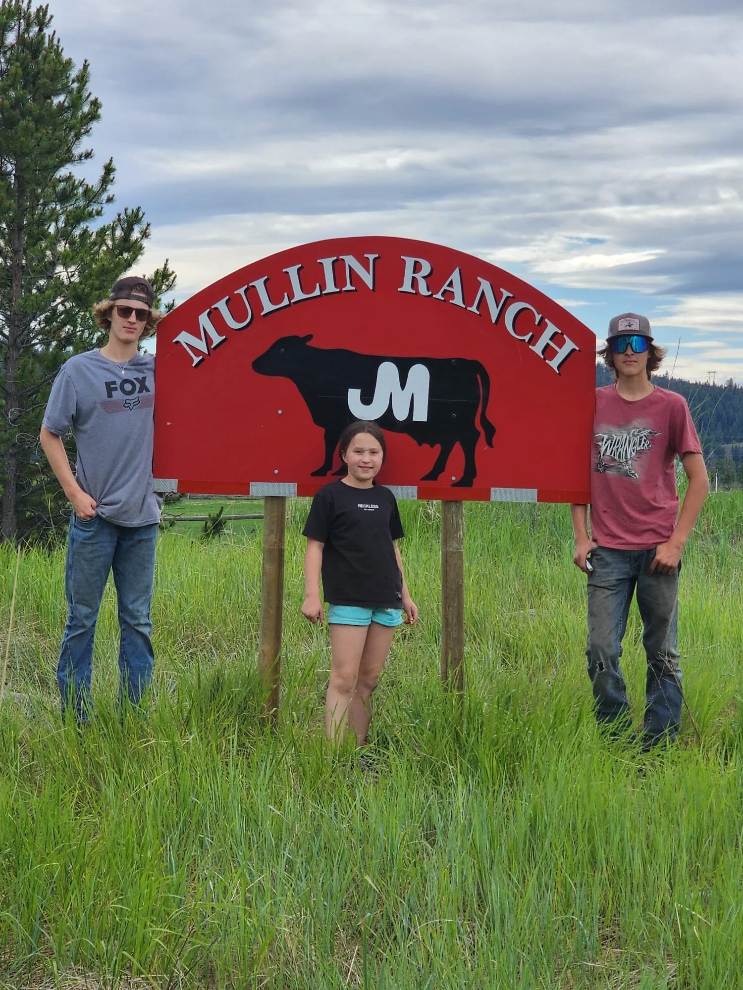 The next generation of the Mullin family enjoying life on the ranch in Logan Lake, BC.