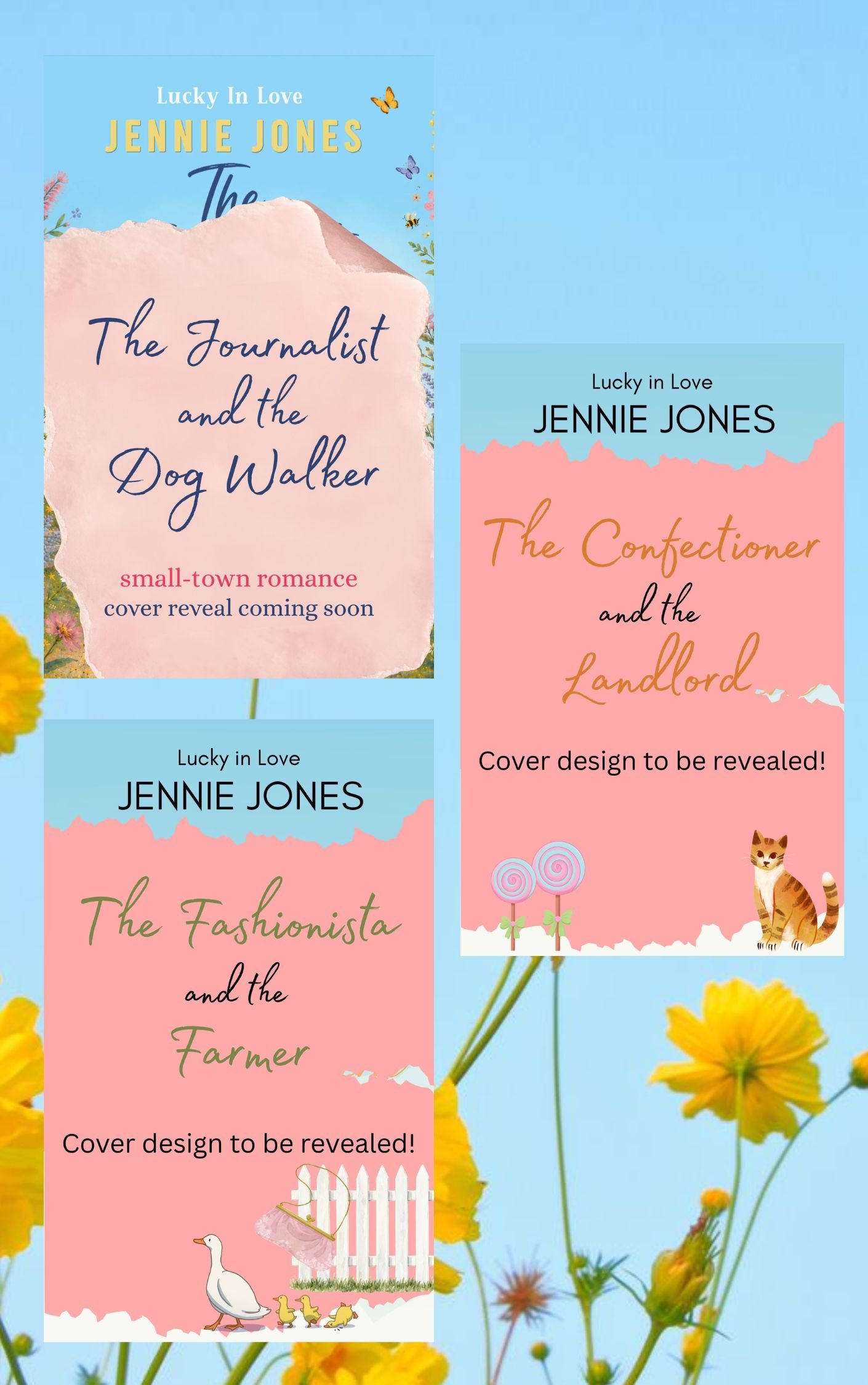 Jennie Jones Lucky in Love series covers to be revealed