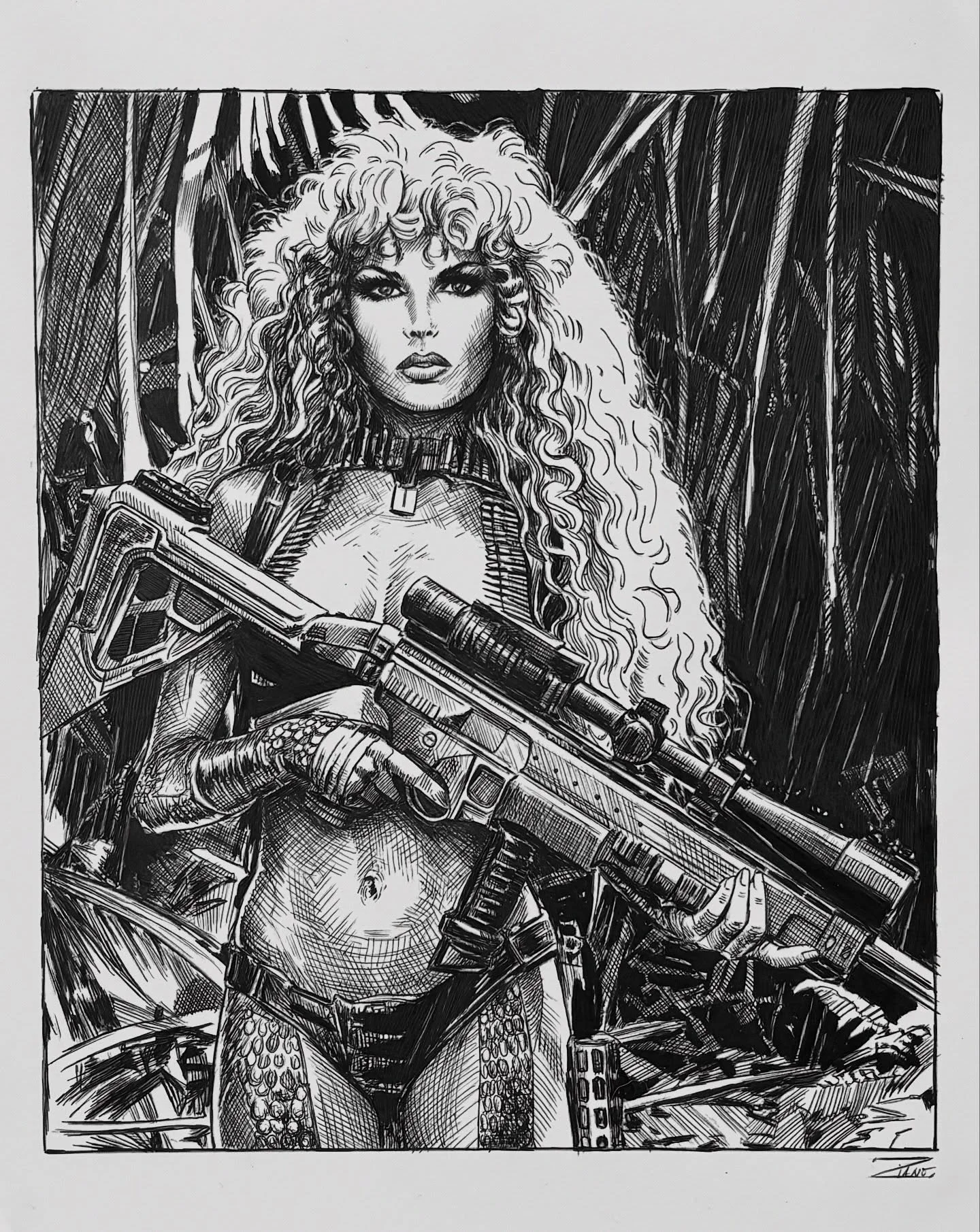 Mix of #ballpointpen &amp; #technicalpen 
#inkart #doodles #crosshatching