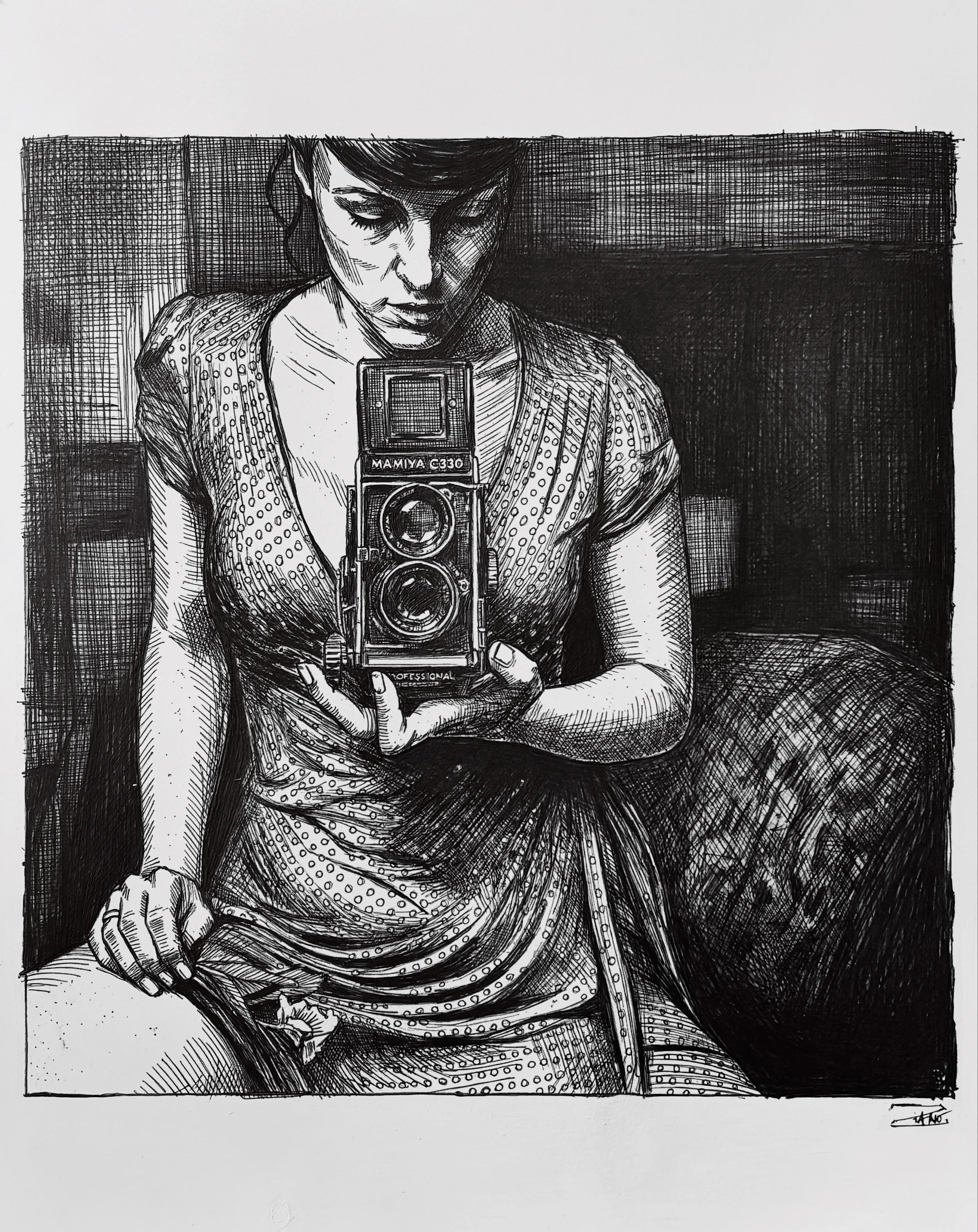 The Selfie
thank you for the support ! 
#ballpointpen&nbsp;#doodlesofinsta #inkartwork #inkart&nbsp;#doodles
