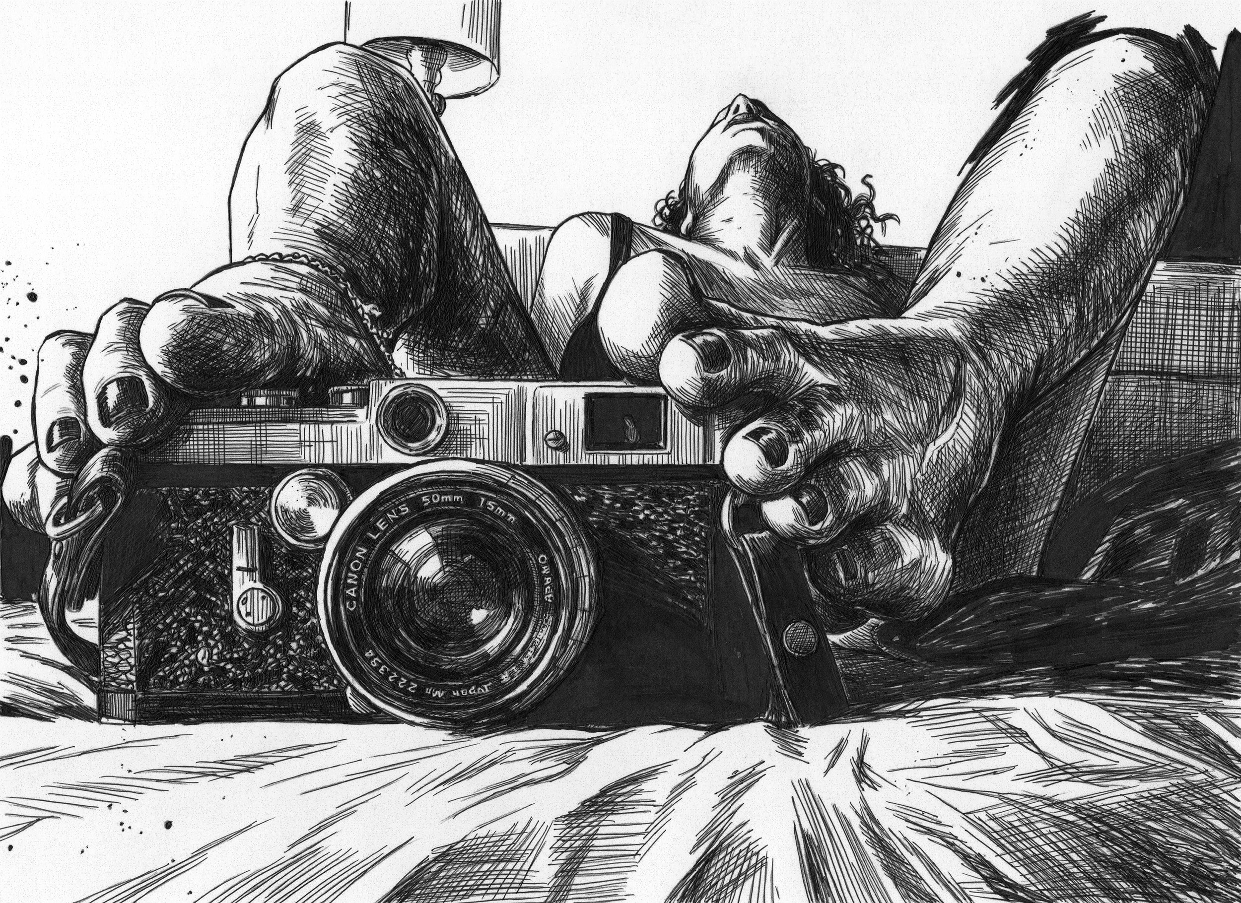 Canon artprint: ballpoint pen and ink drawing (8x10)