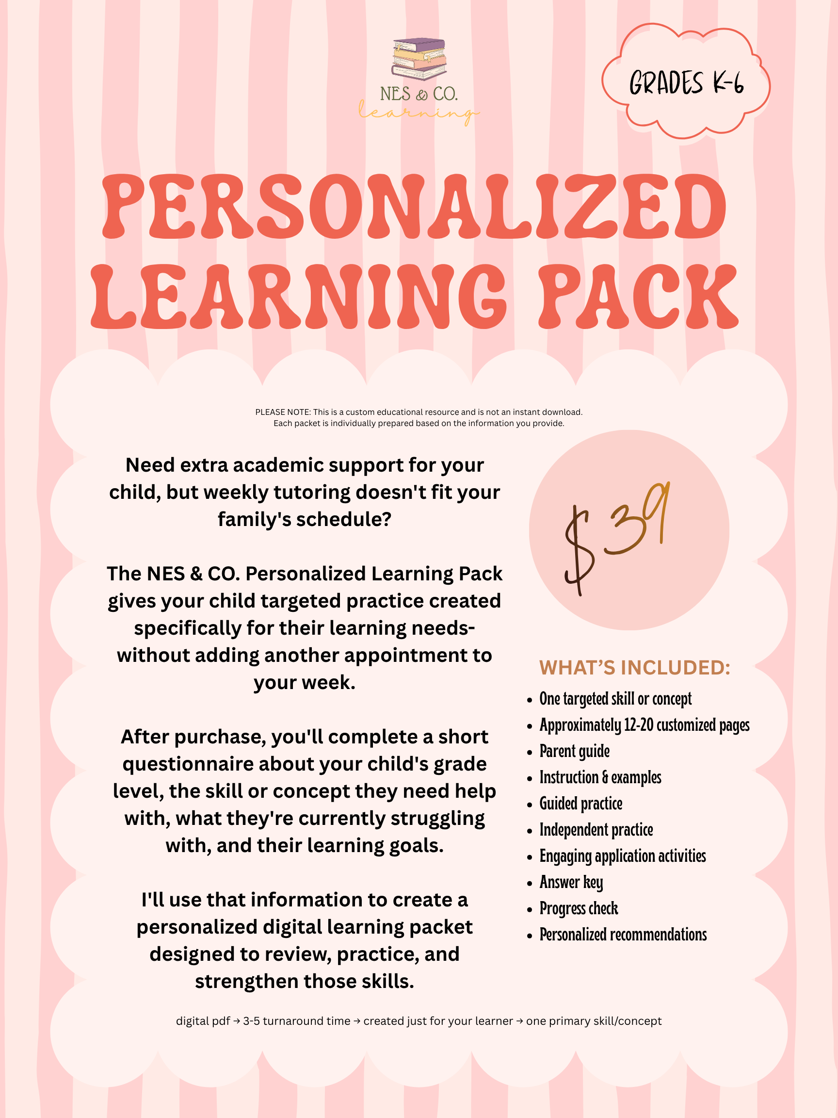 Personalized Learning Pack | K–6