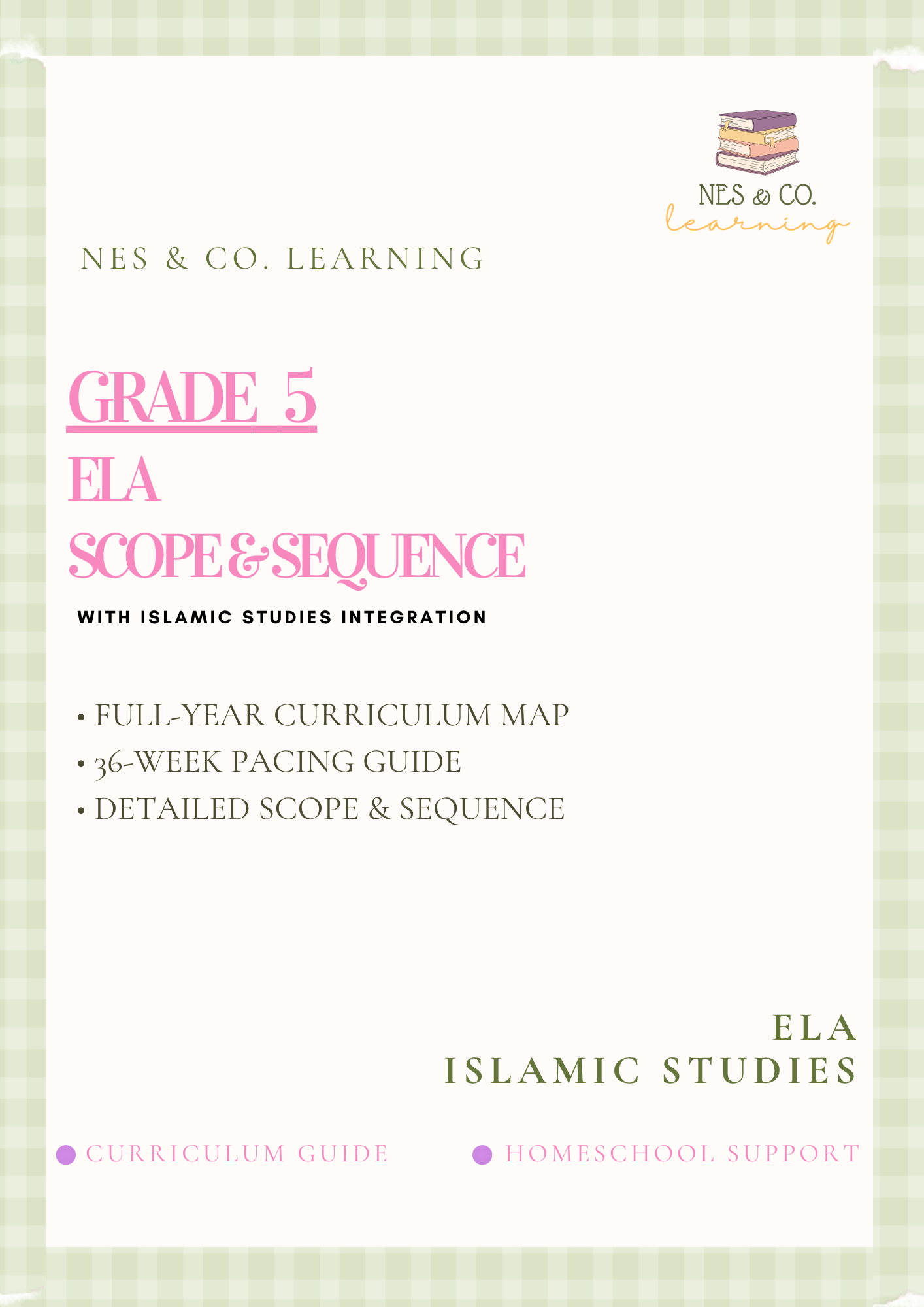 Grade 5 ELA + Islamic Studies