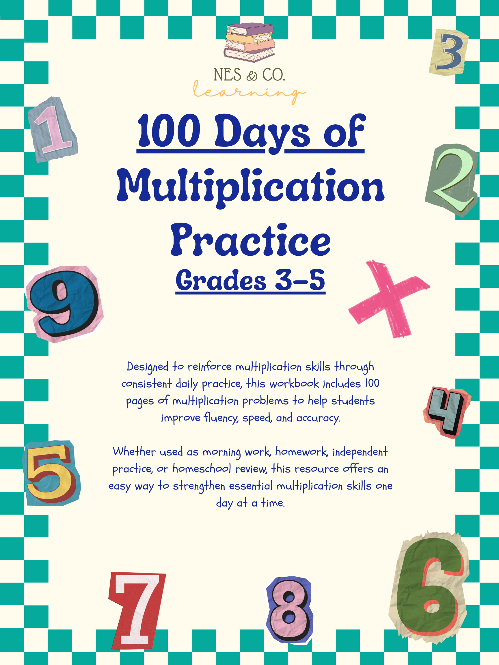 Multiplication Workbook Grades 3-5