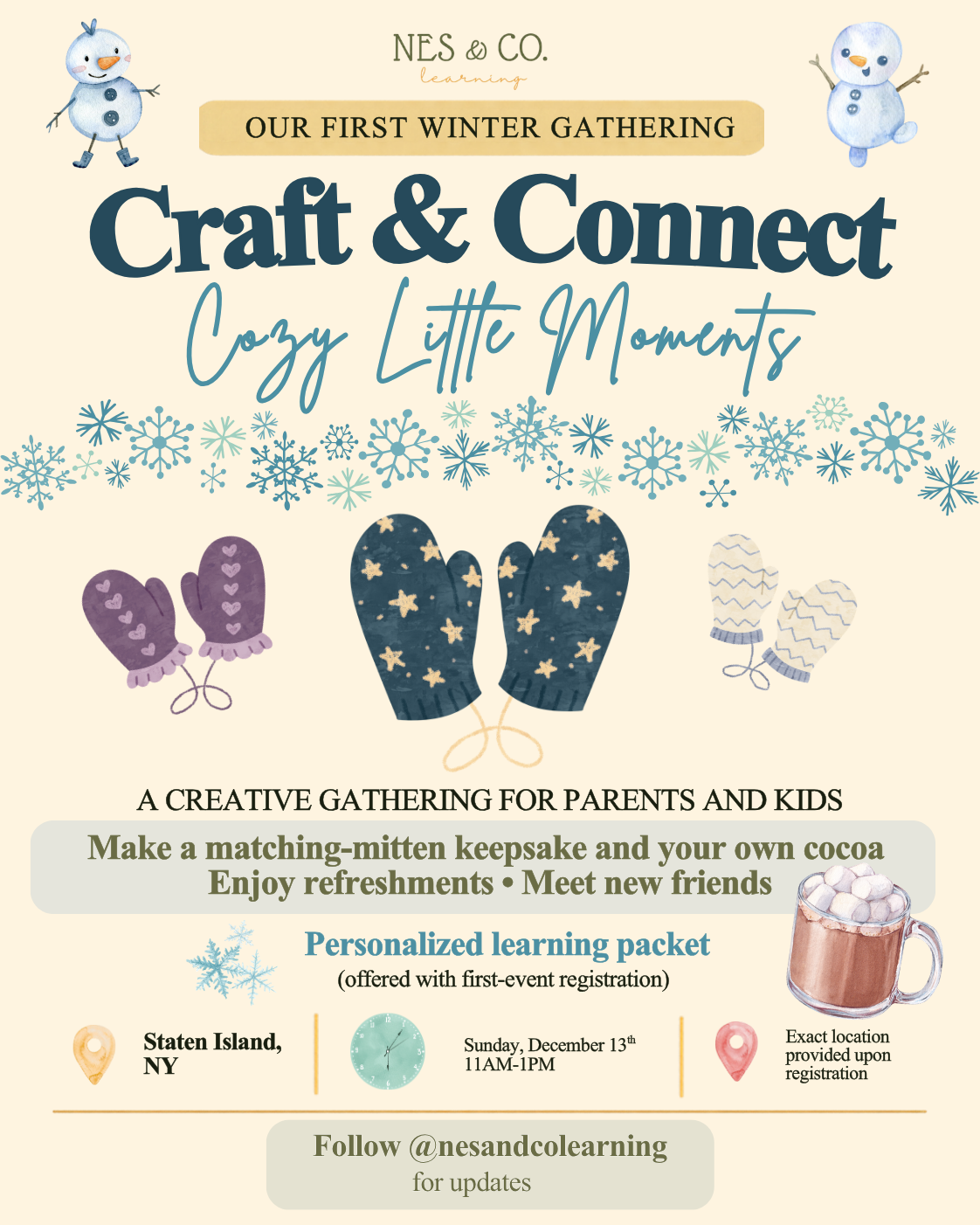 Craft & Connect: Cozy Little Moments