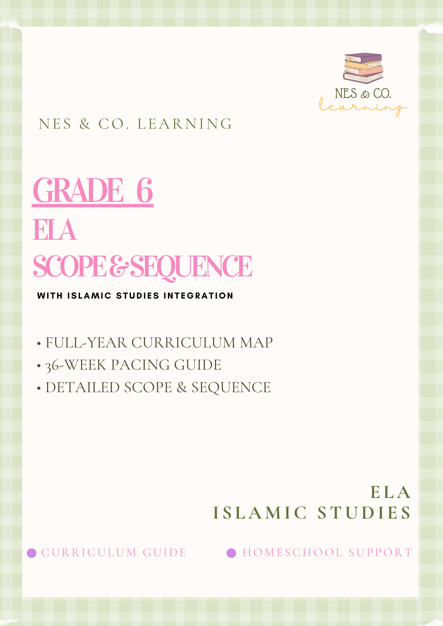 Grade 6 ELA + Islamic Studies