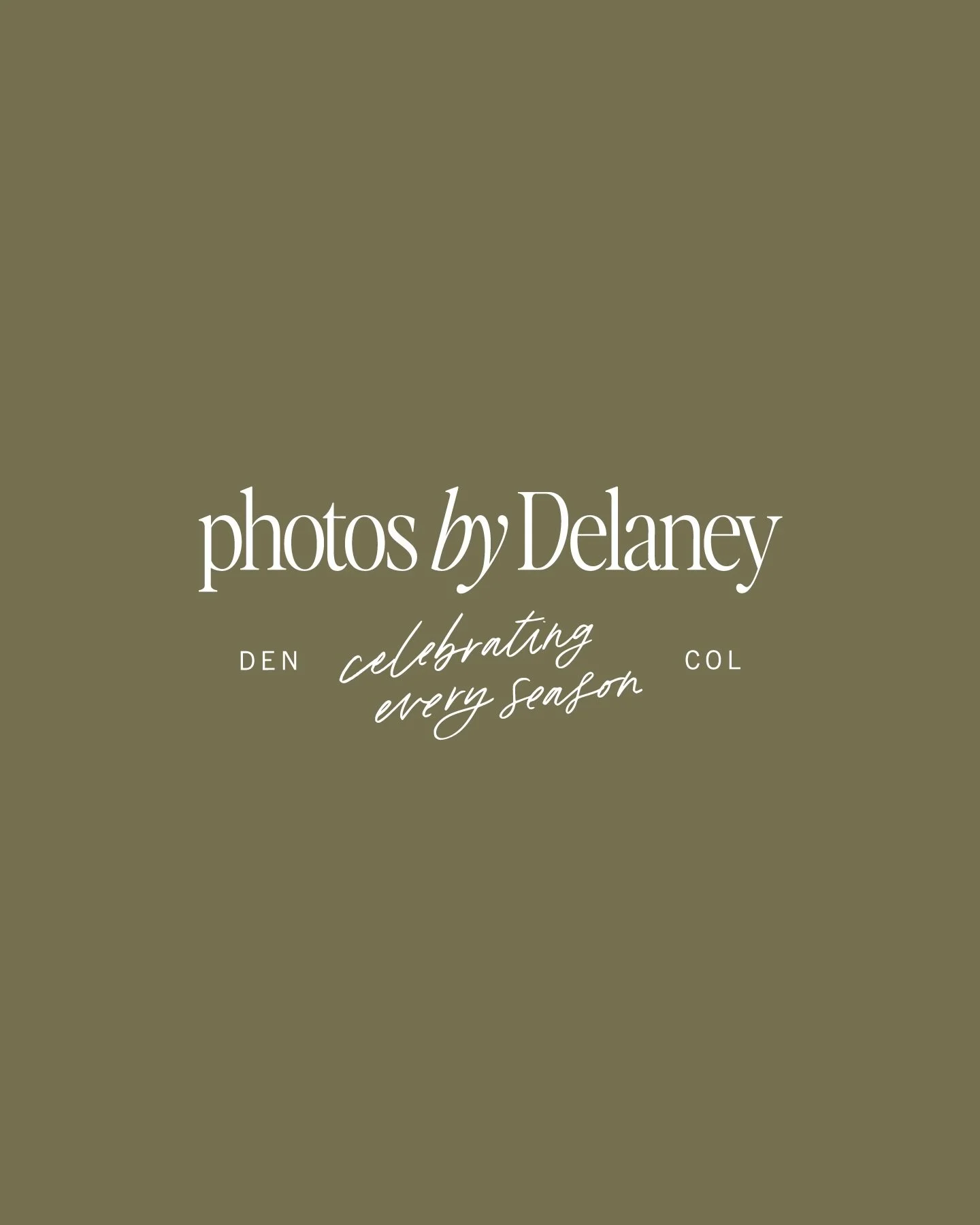 Photos by Delaney | Celebrating Every Season

From day one of dreaming up my new logos and branding with @candacejosephstudio, I knew I wanted to emphasize that Photos by Delaney is made to celebrate moments and people.

As we collaborated, we were a