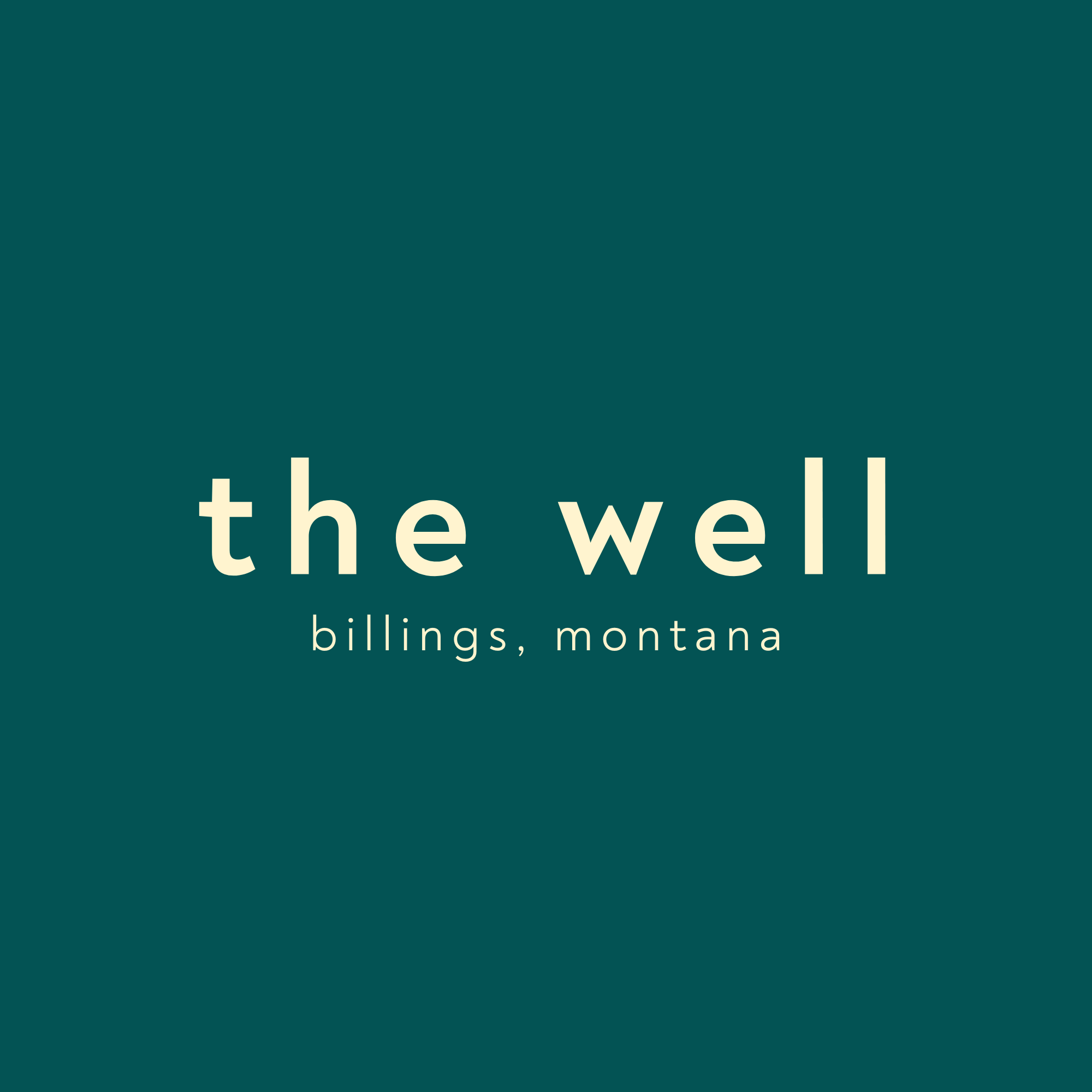 Logo for The Well: Billings, a newsletter for women in Billings and an advertising opportunity for Billings Small Businesses.