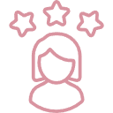 Line drawing of a person with stars above their head