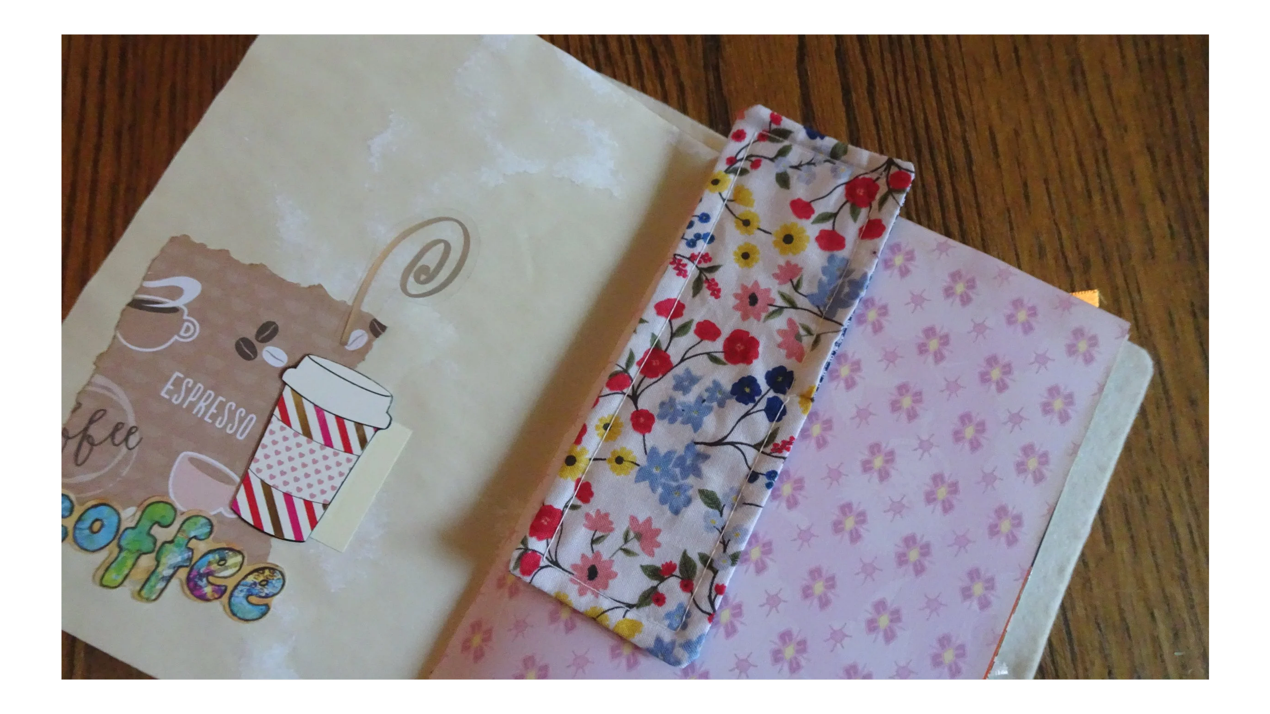 Blue Plaid & Red Blue Floral Classic Bookmark