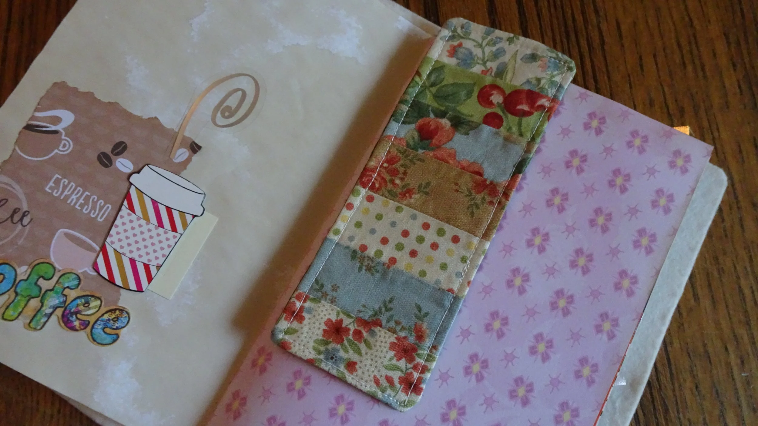 Green Floral Patchwork Classic Bookmark