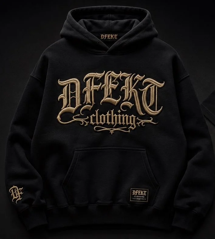 EMBROIDED DFEKT HOODIE!