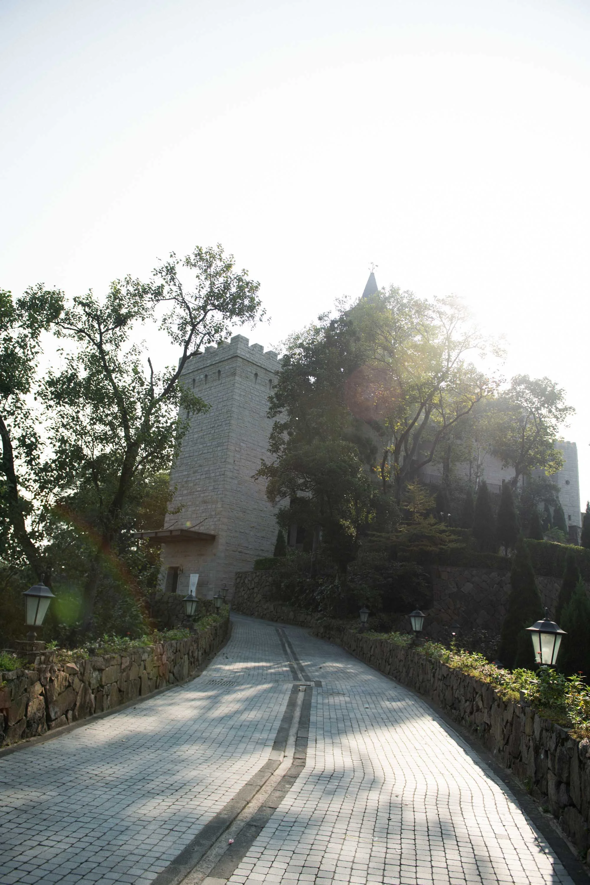 Entrance road leading to Naked Castle Moganshan.