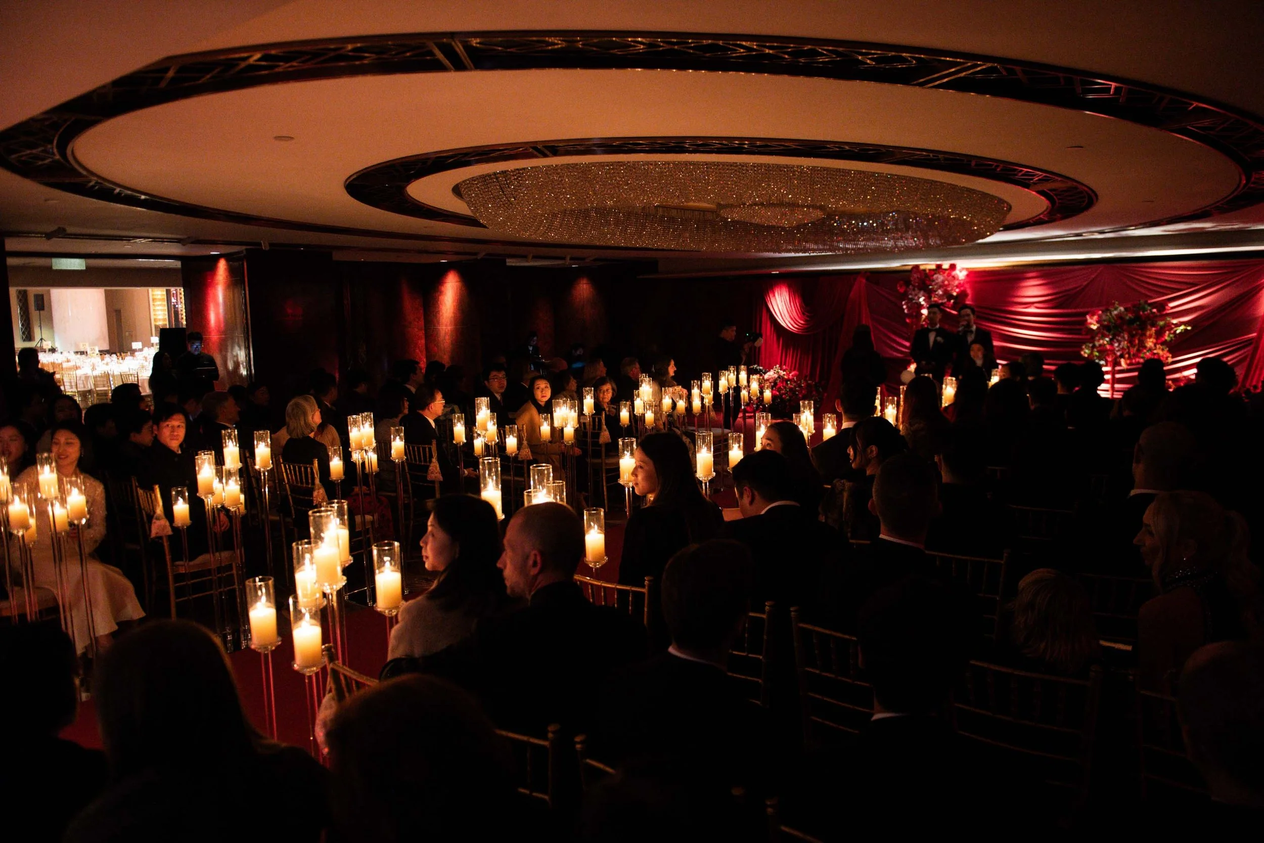 Guests waiting for the ceremony to begin.