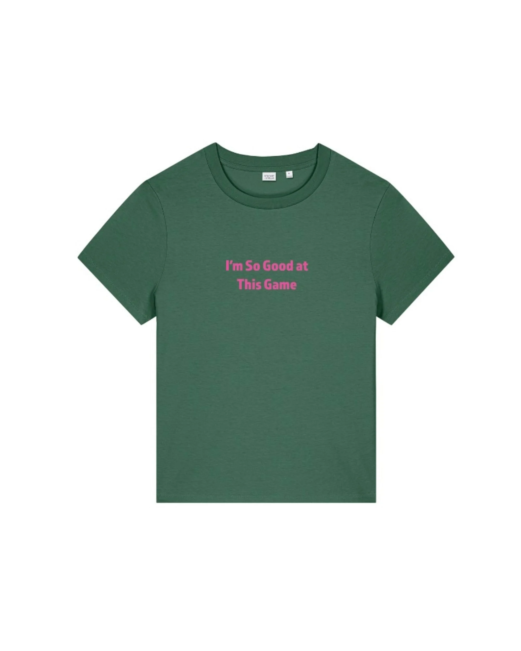 I'm So Good at This Game Embroidered Ladies Boxy Tee - Choose Thread Color