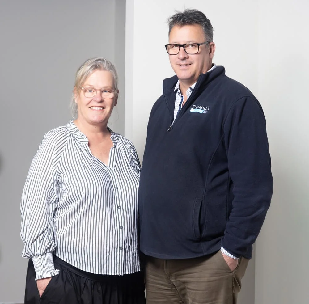 Cath and Richard Carroll of Carrolls Joinery.